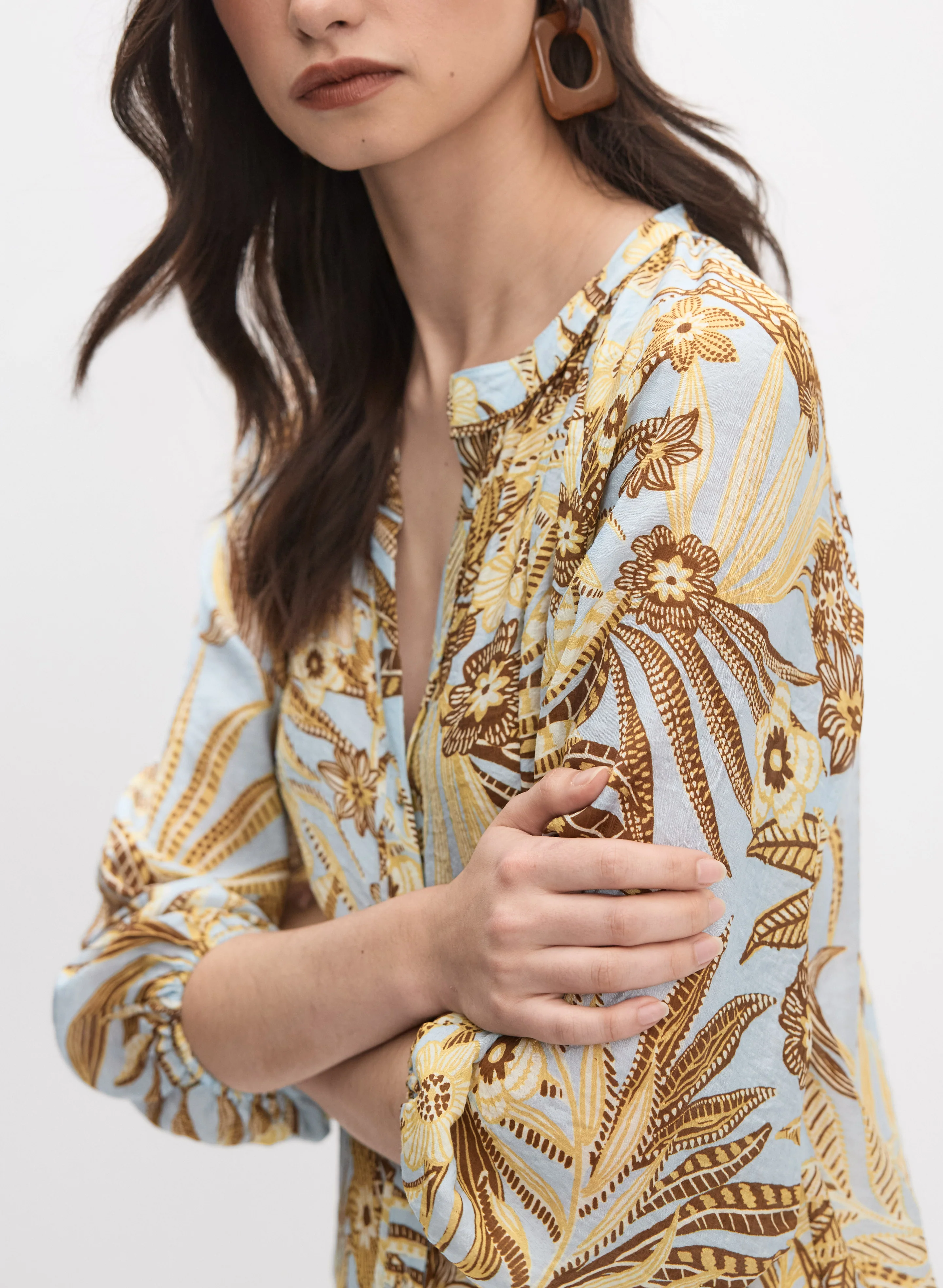 Mixed Print Blouse - Image 2