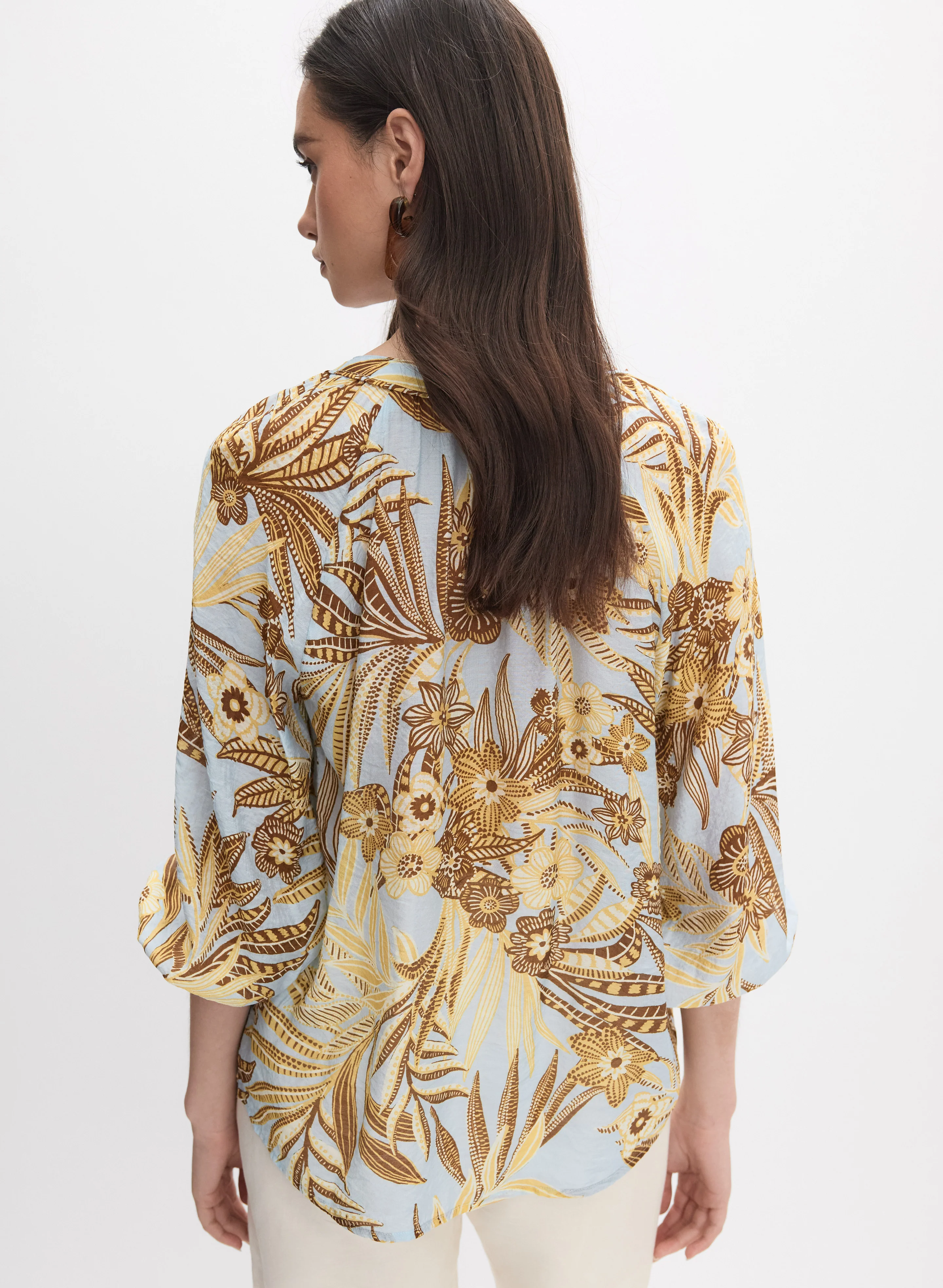 Mixed Print Blouse - Image 4