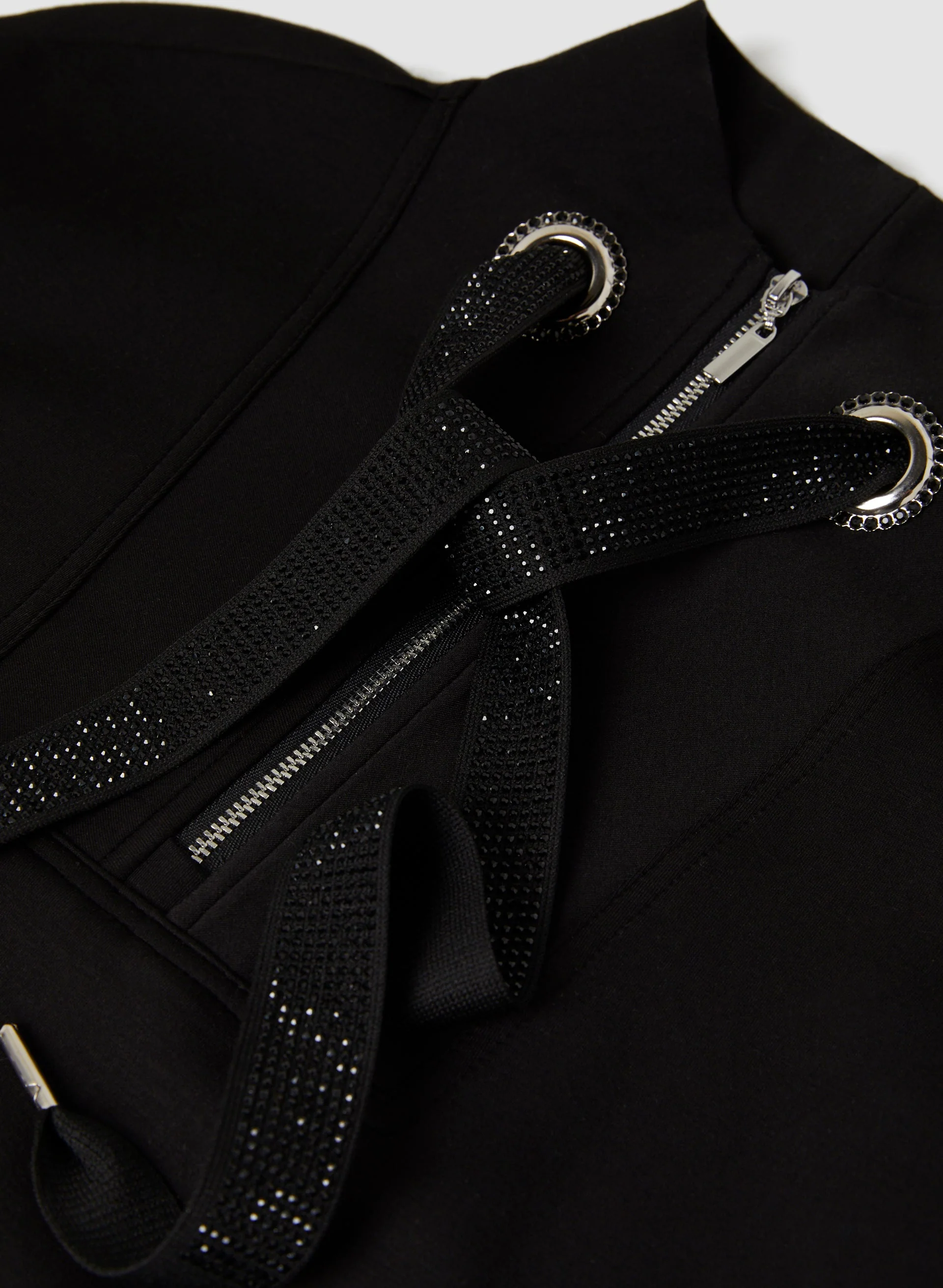 Mock Neck Glitter Detail Top - Image 6
