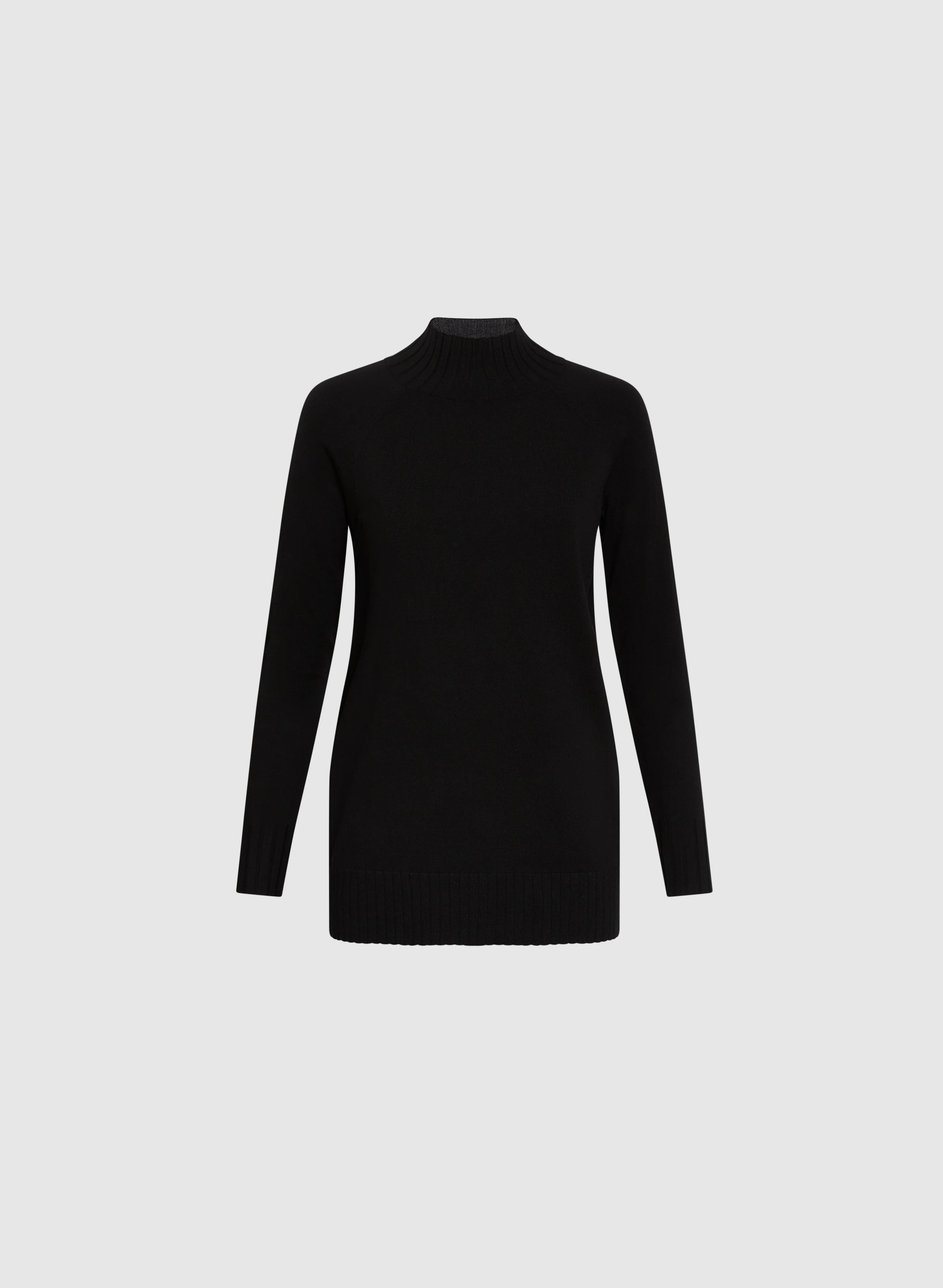 Mock Neck Rib Knit Sweater - Image 6