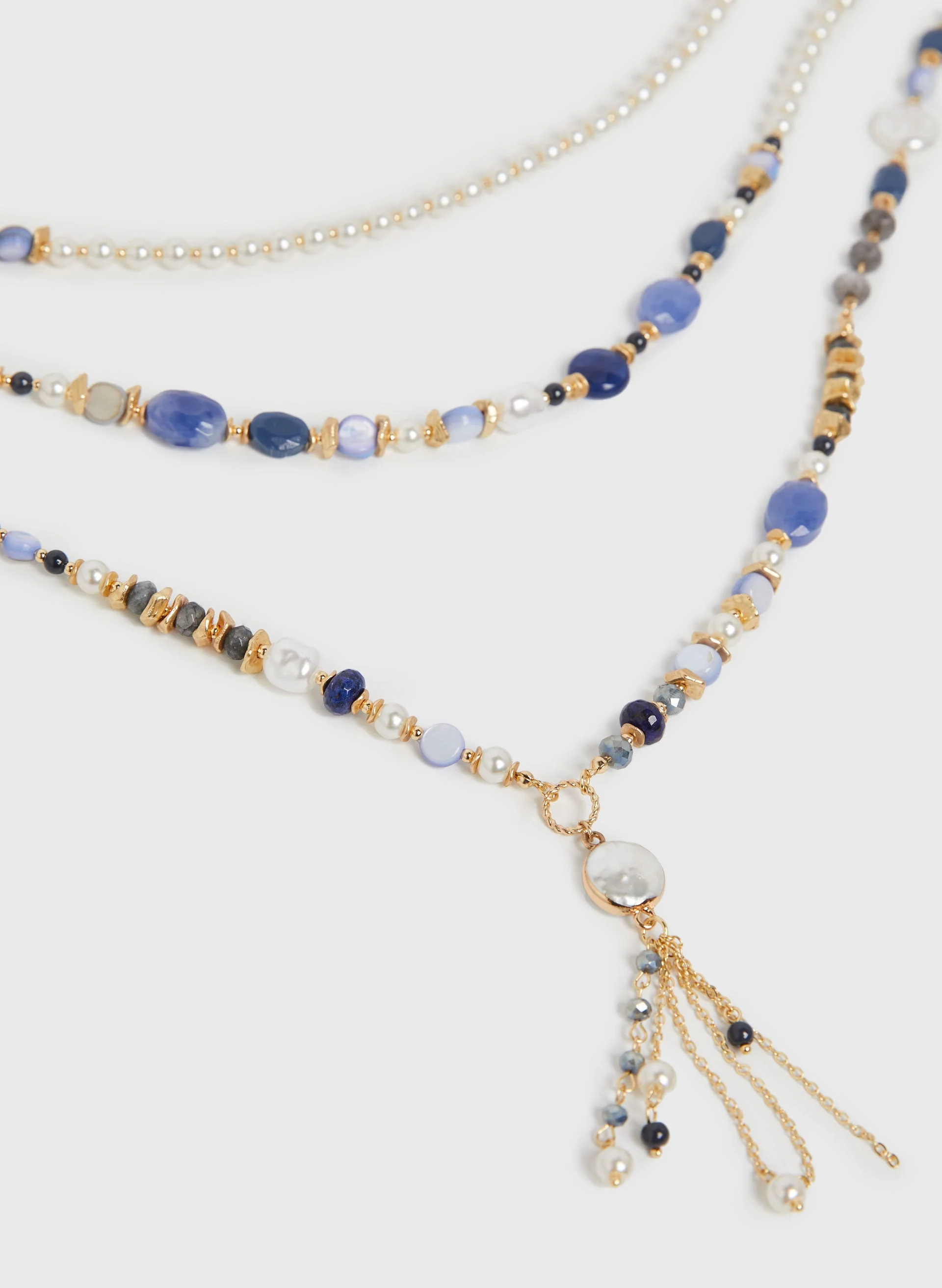 Multi-Row Statement Necklace - Image 2