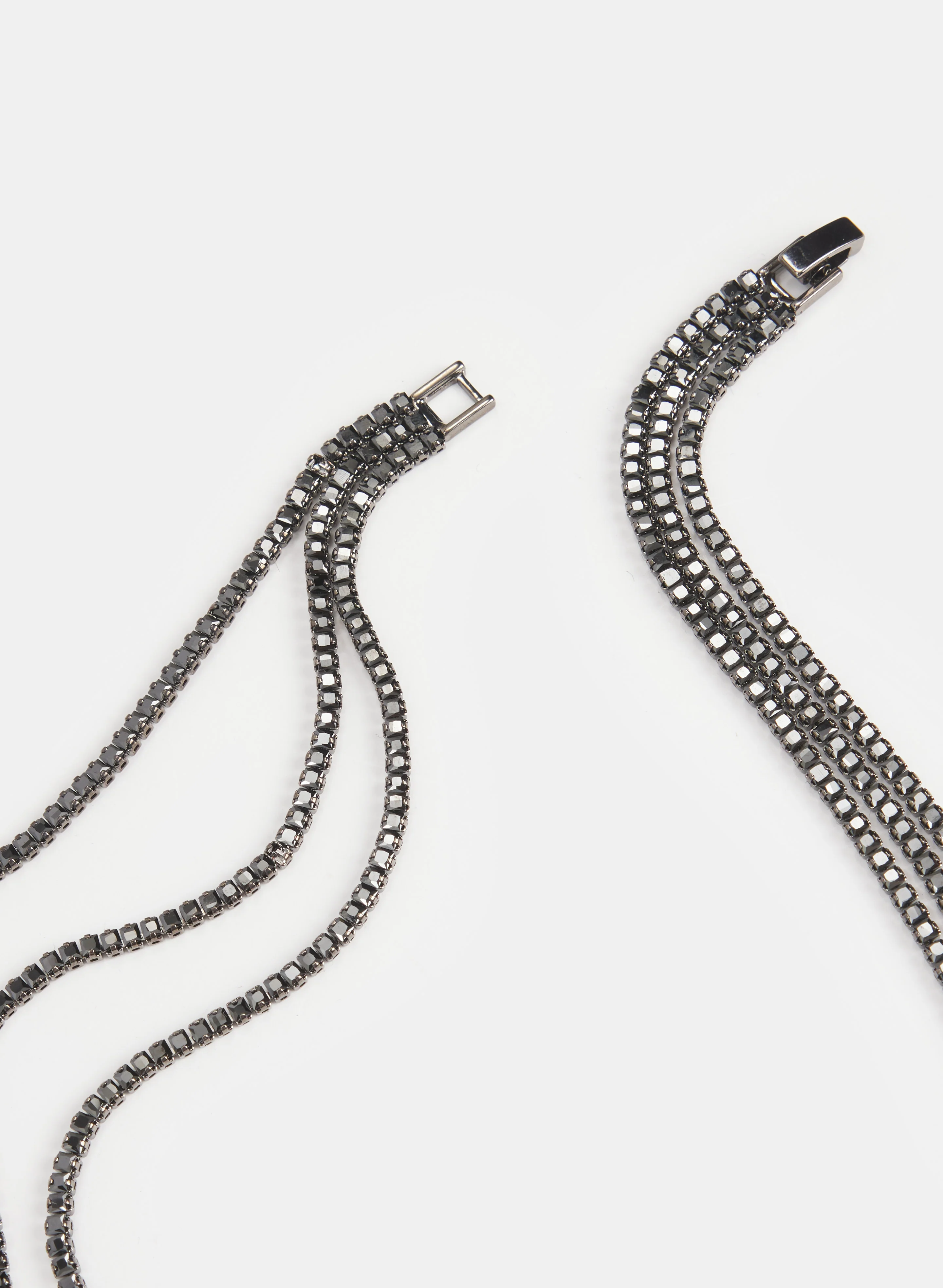 Multi-Strand Crystal Necklace - Image 2