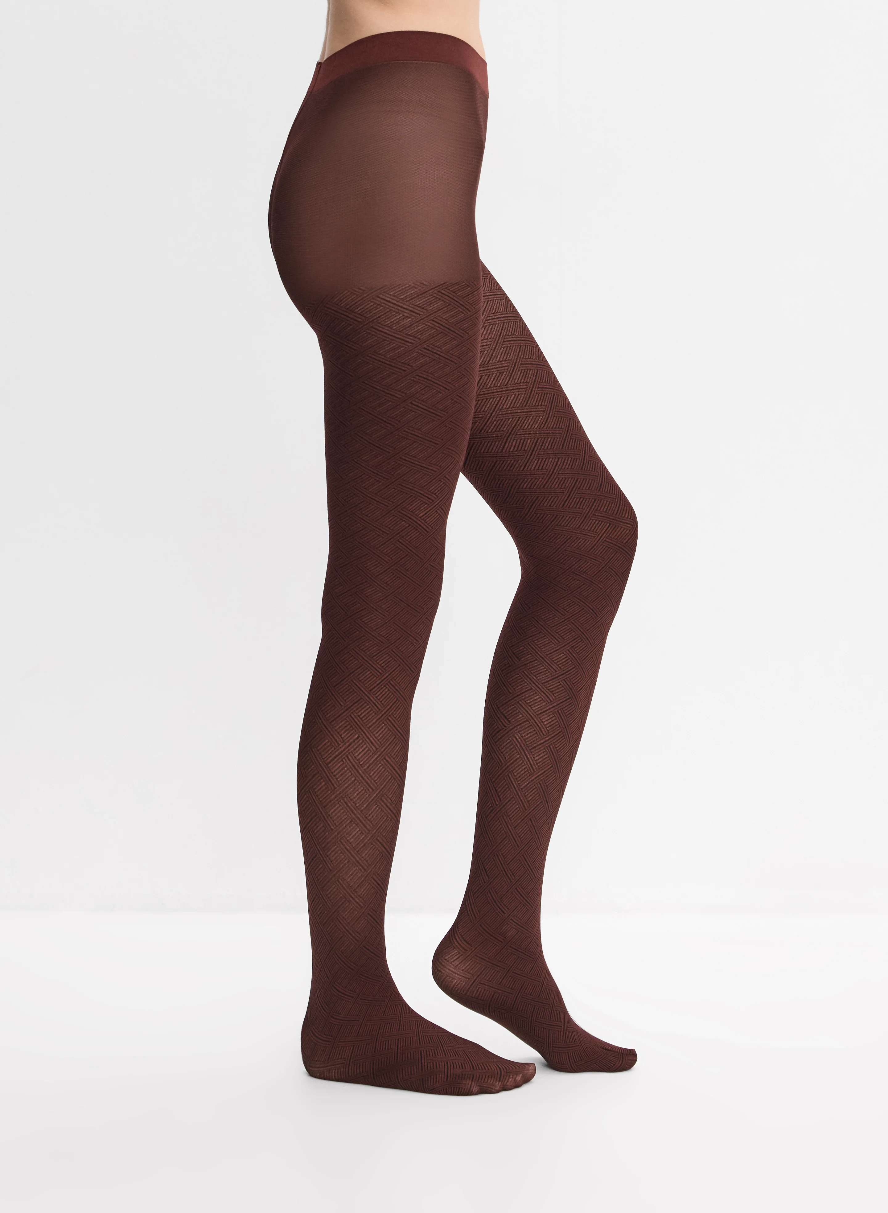 Mura - Crosshatch Motif Tights