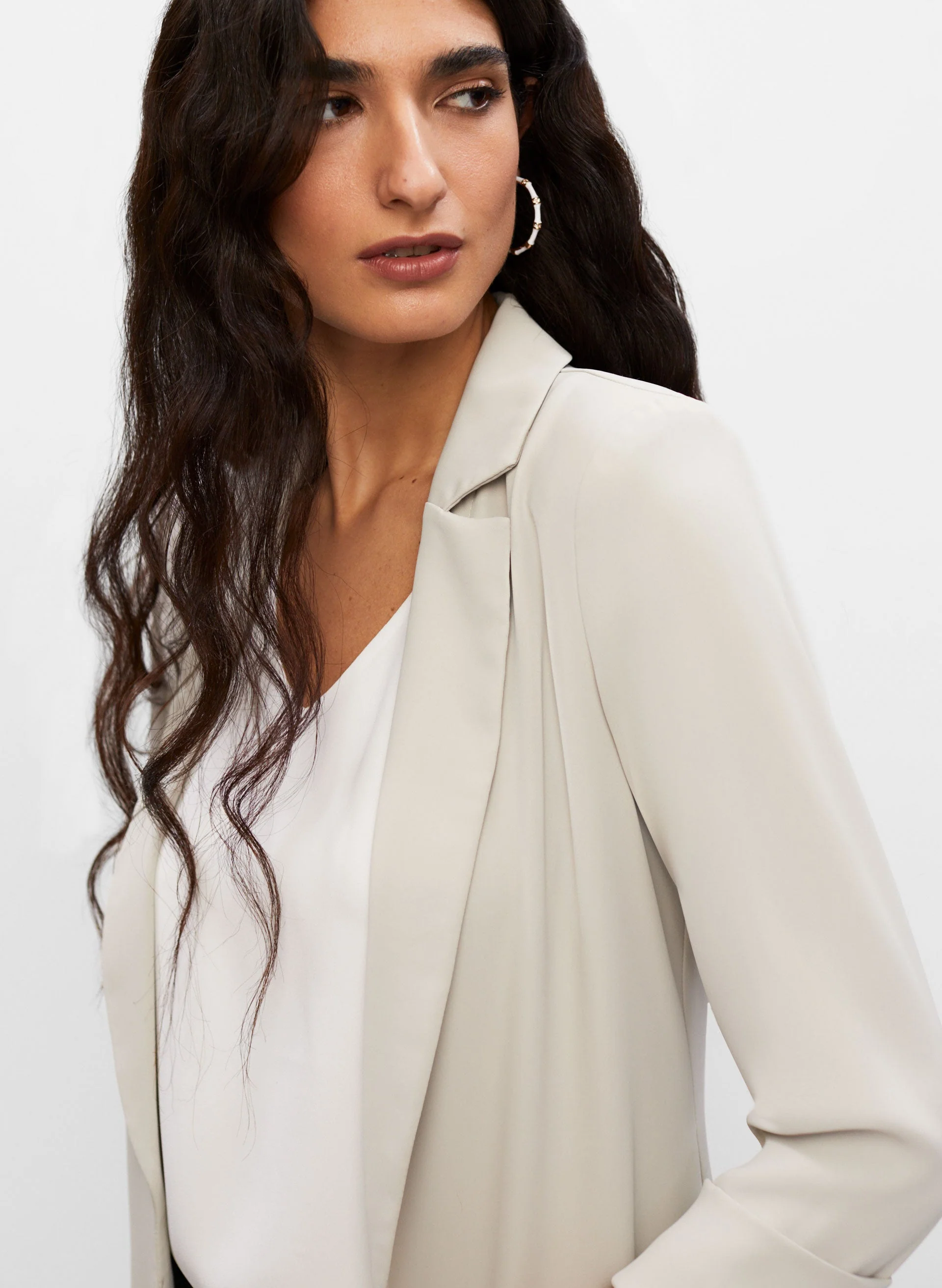 Notch Collar Blazer - Image 2