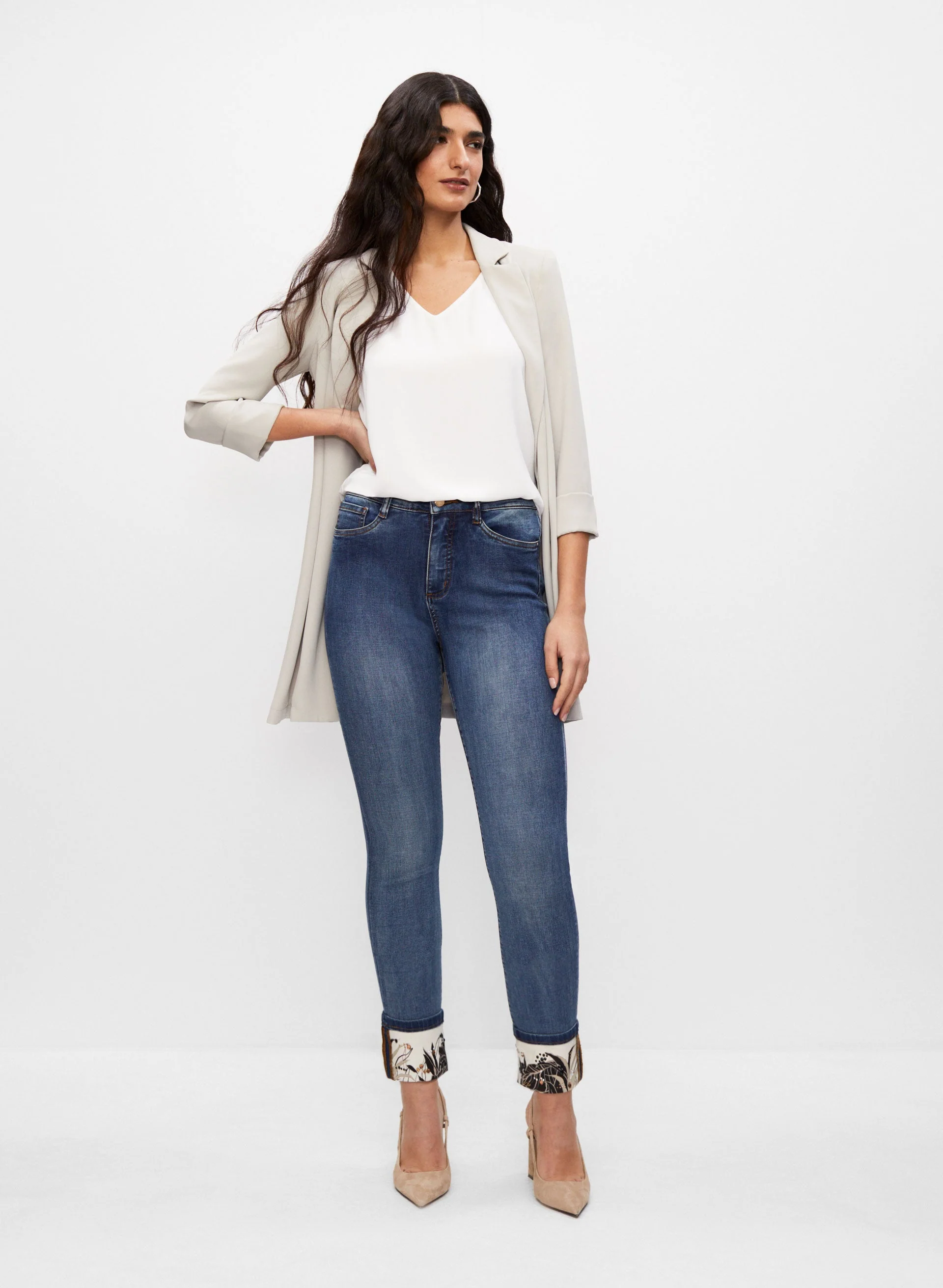 Notch Collar Blazer - Image 3