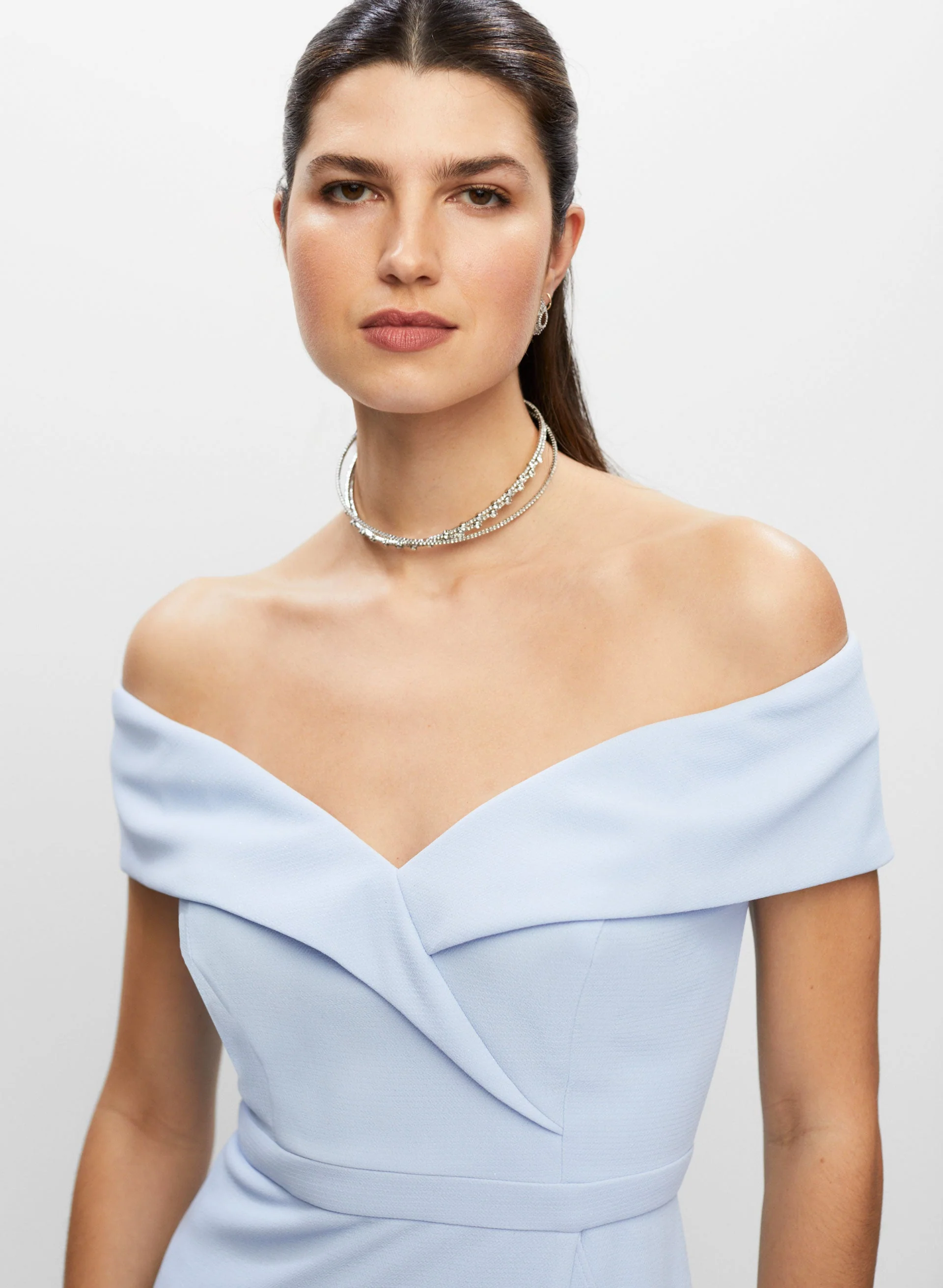 Off The Shoulder Asymmetric Dress - Image 2