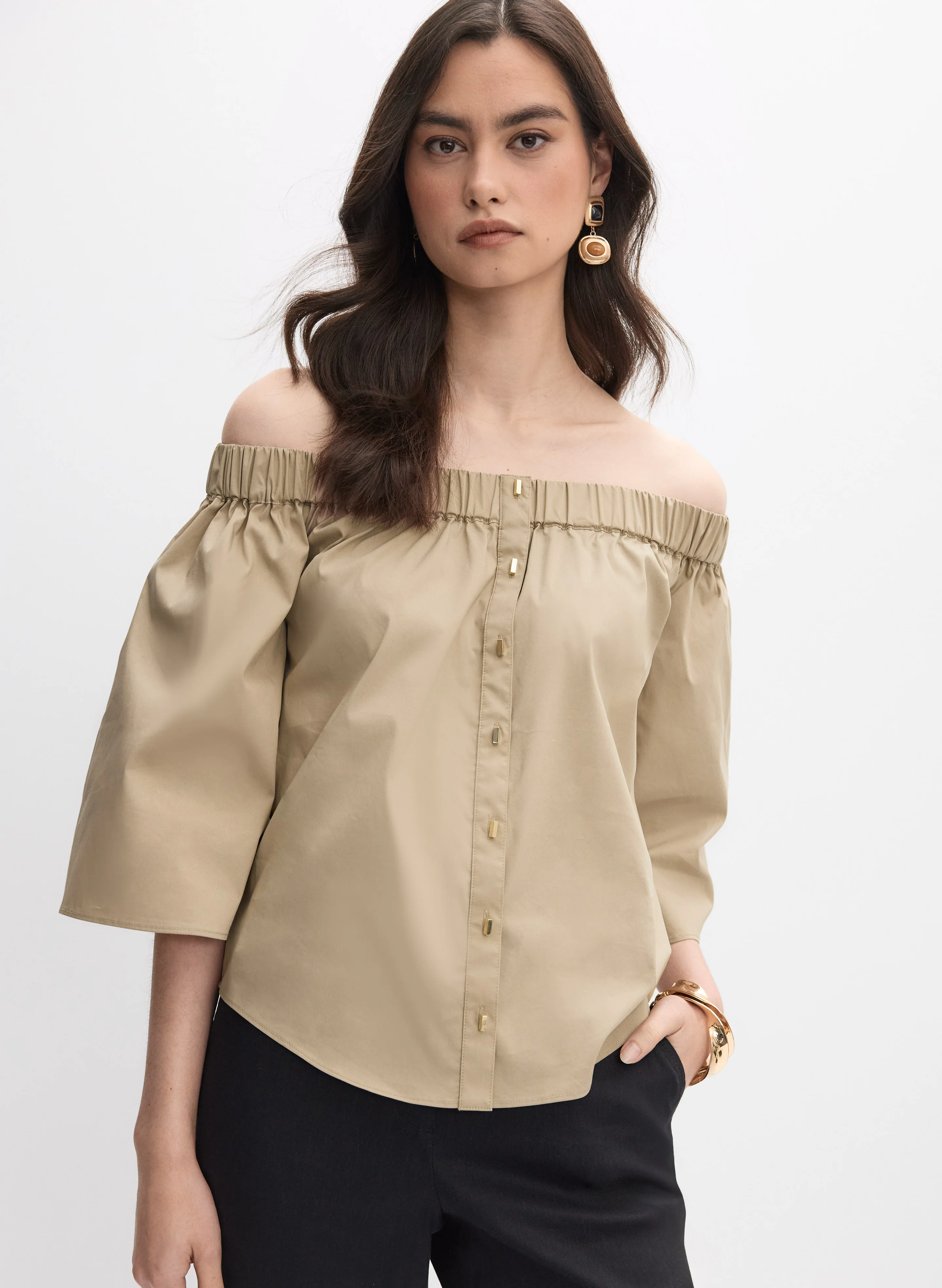 Off-The-Shoulder Blouse