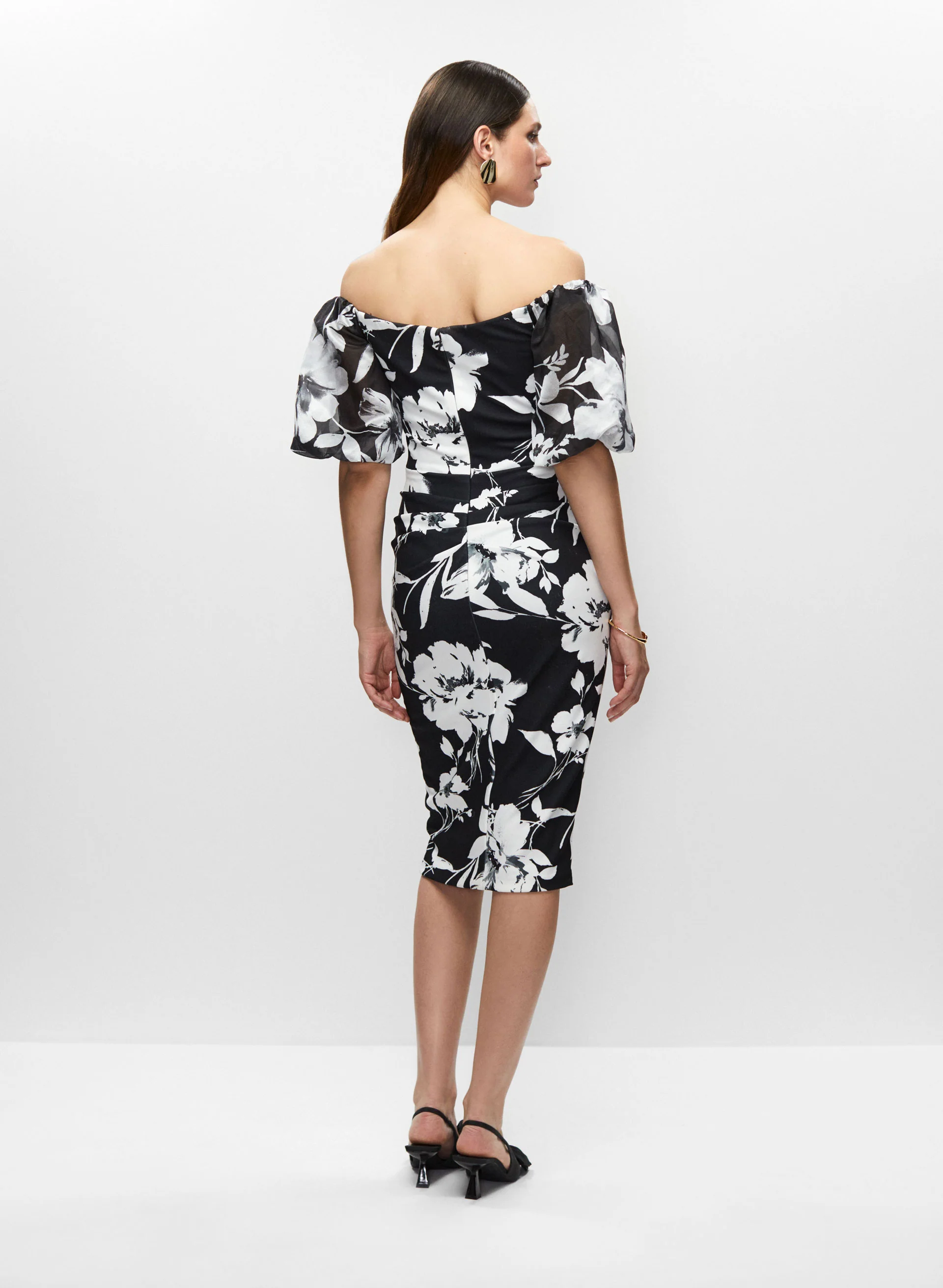 BA Nites - Off-the-Shoulder Floral Dress - Image 5