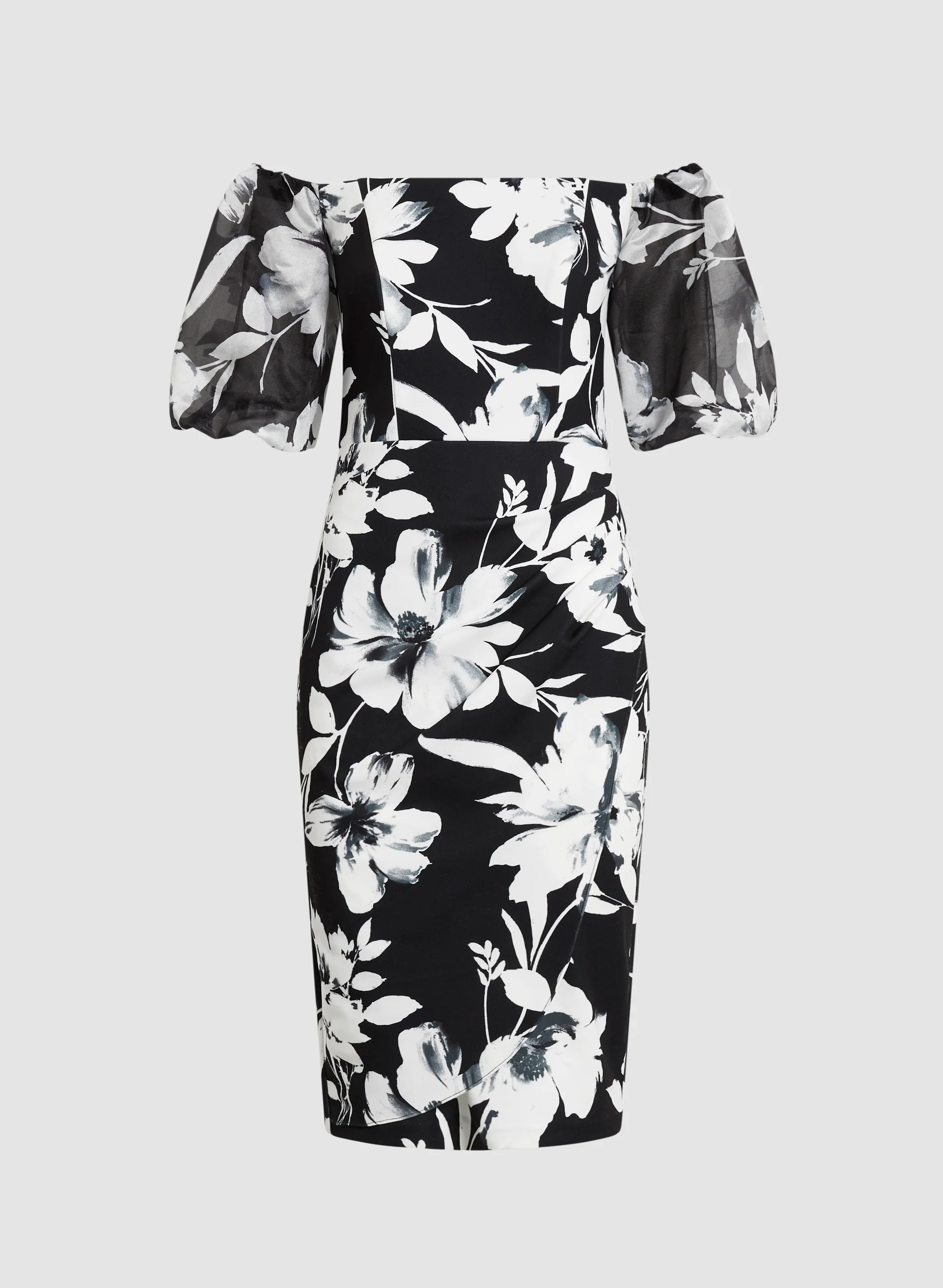 BA Nites - Off-the-Shoulder Floral Dress - Image 6