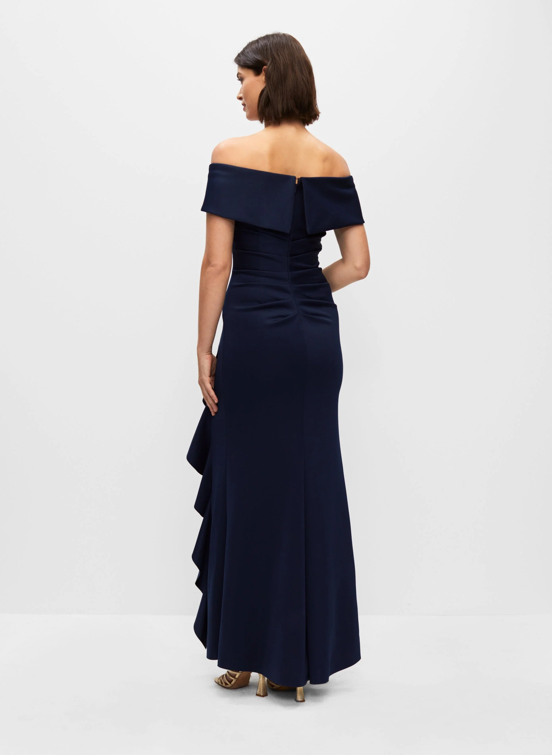 Off The Shoulder Ruffle Gown - Image 2