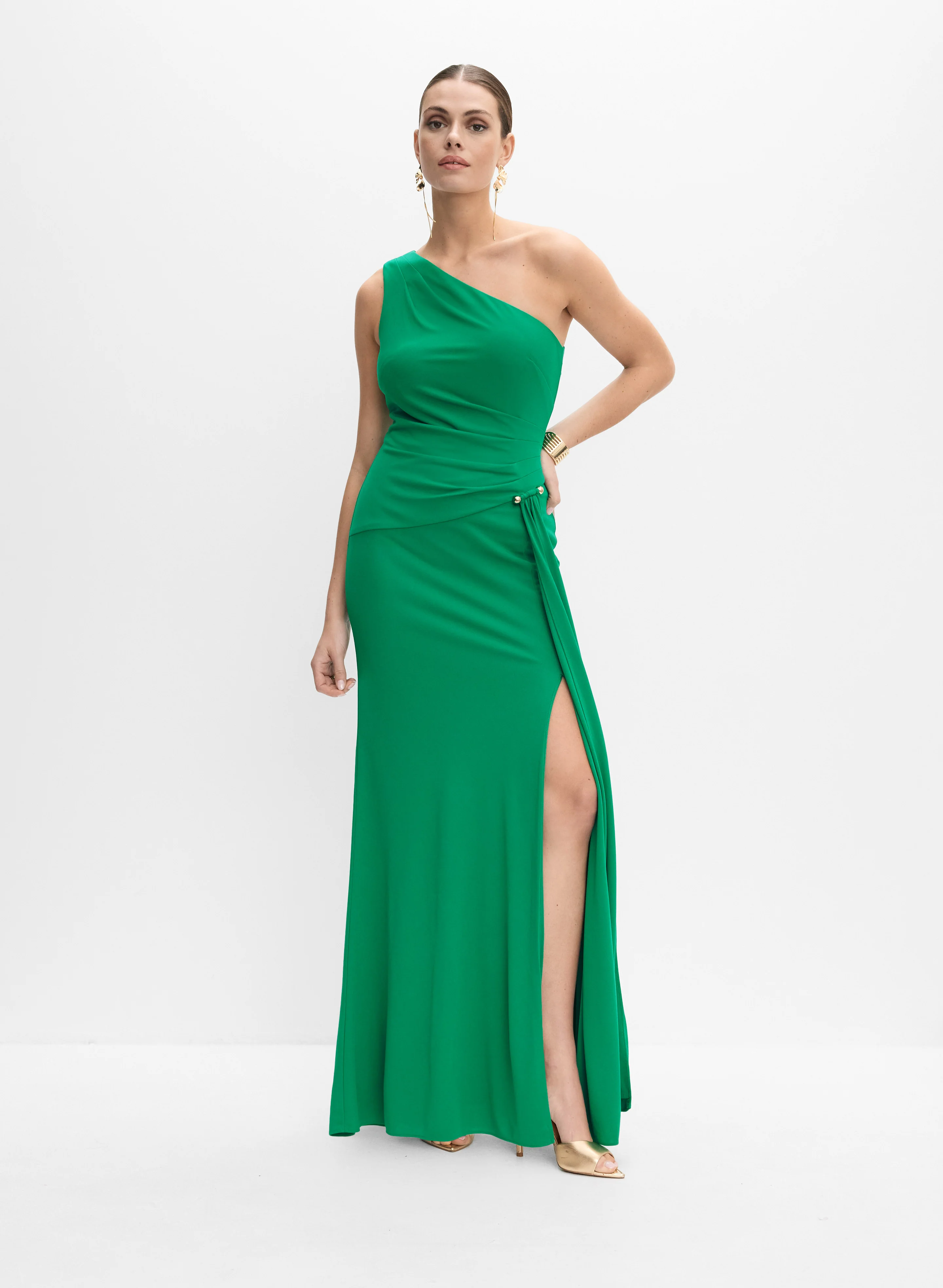 BA Nites - One-Shoulder Jersey Dress