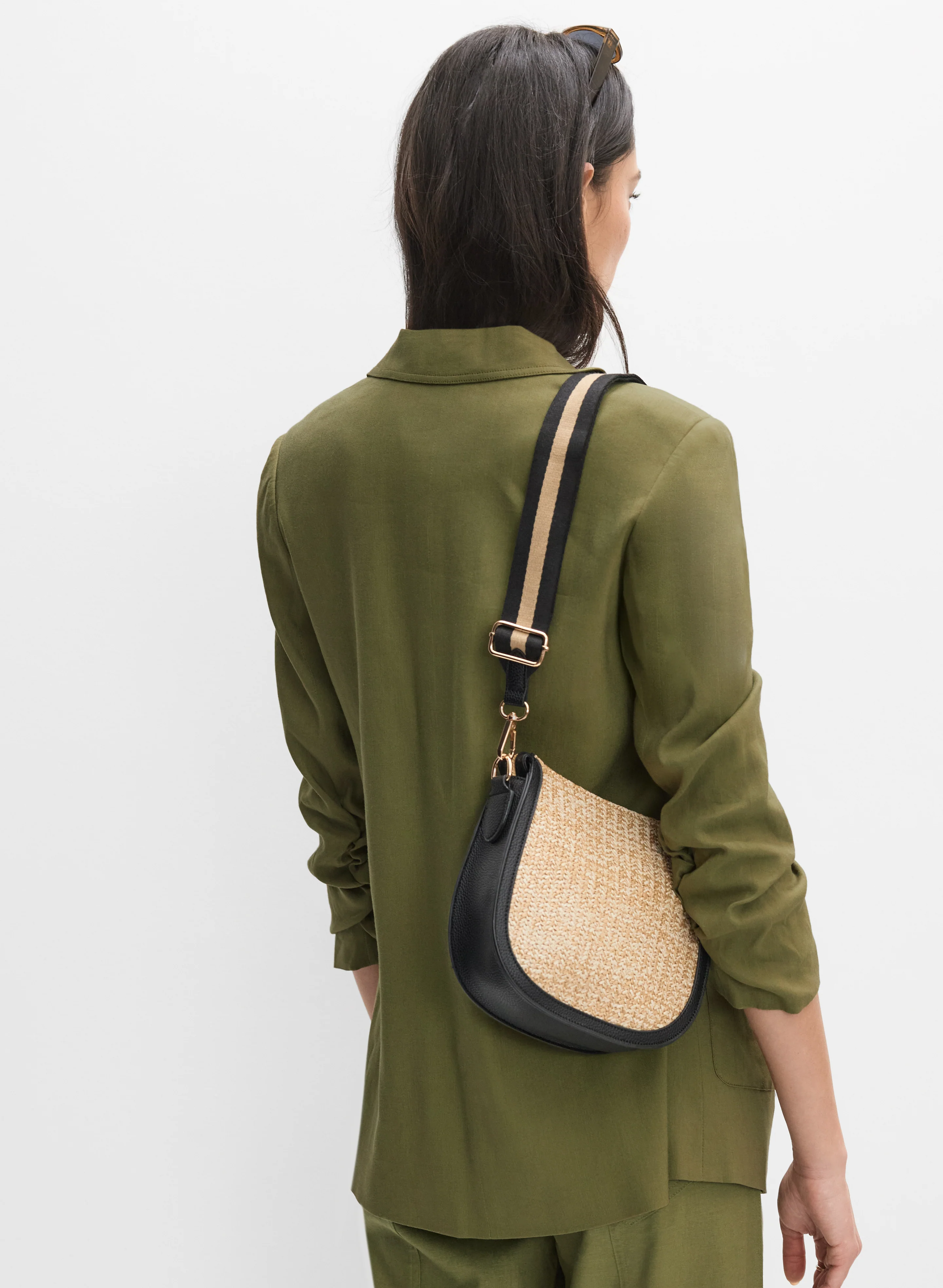 Open Linen-Blend Blazer - Image 4