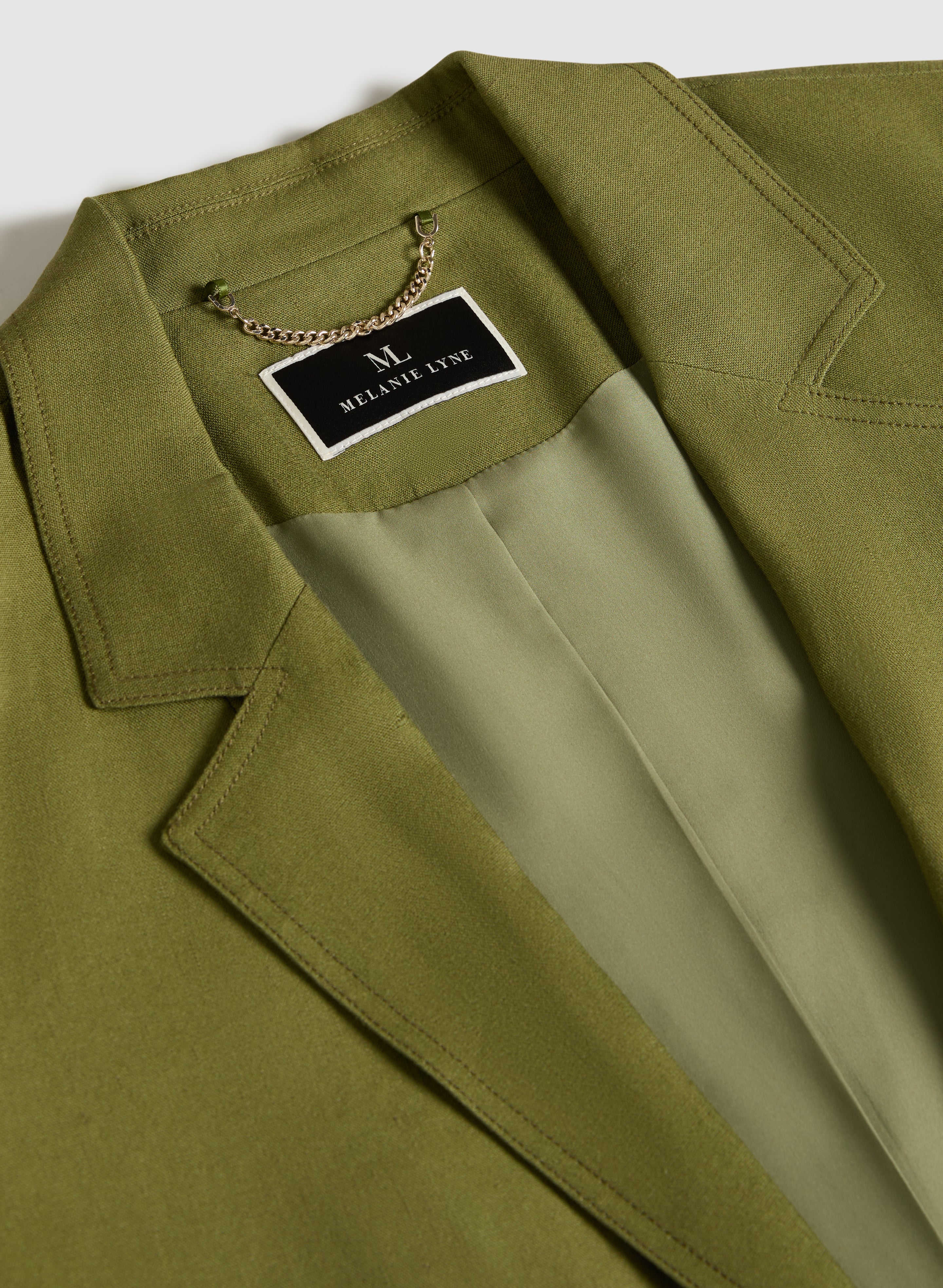 Open Linen-Blend Blazer - Image 7