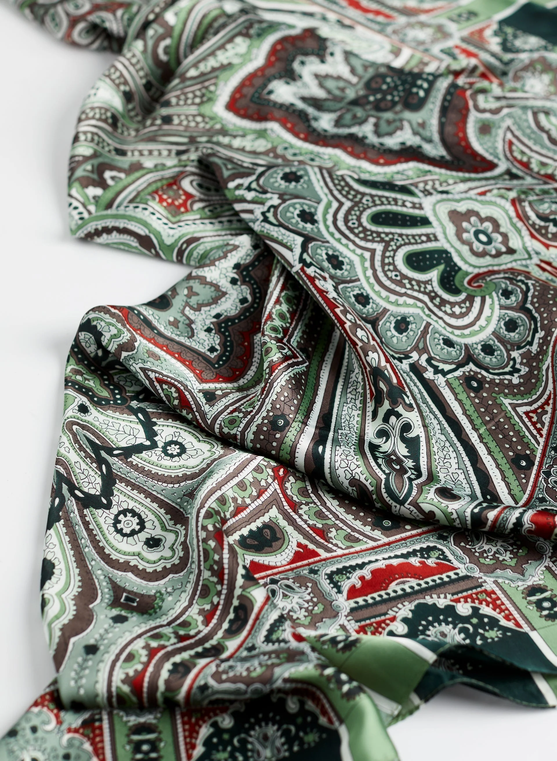 Paisley Print Square Scarf - Image 3