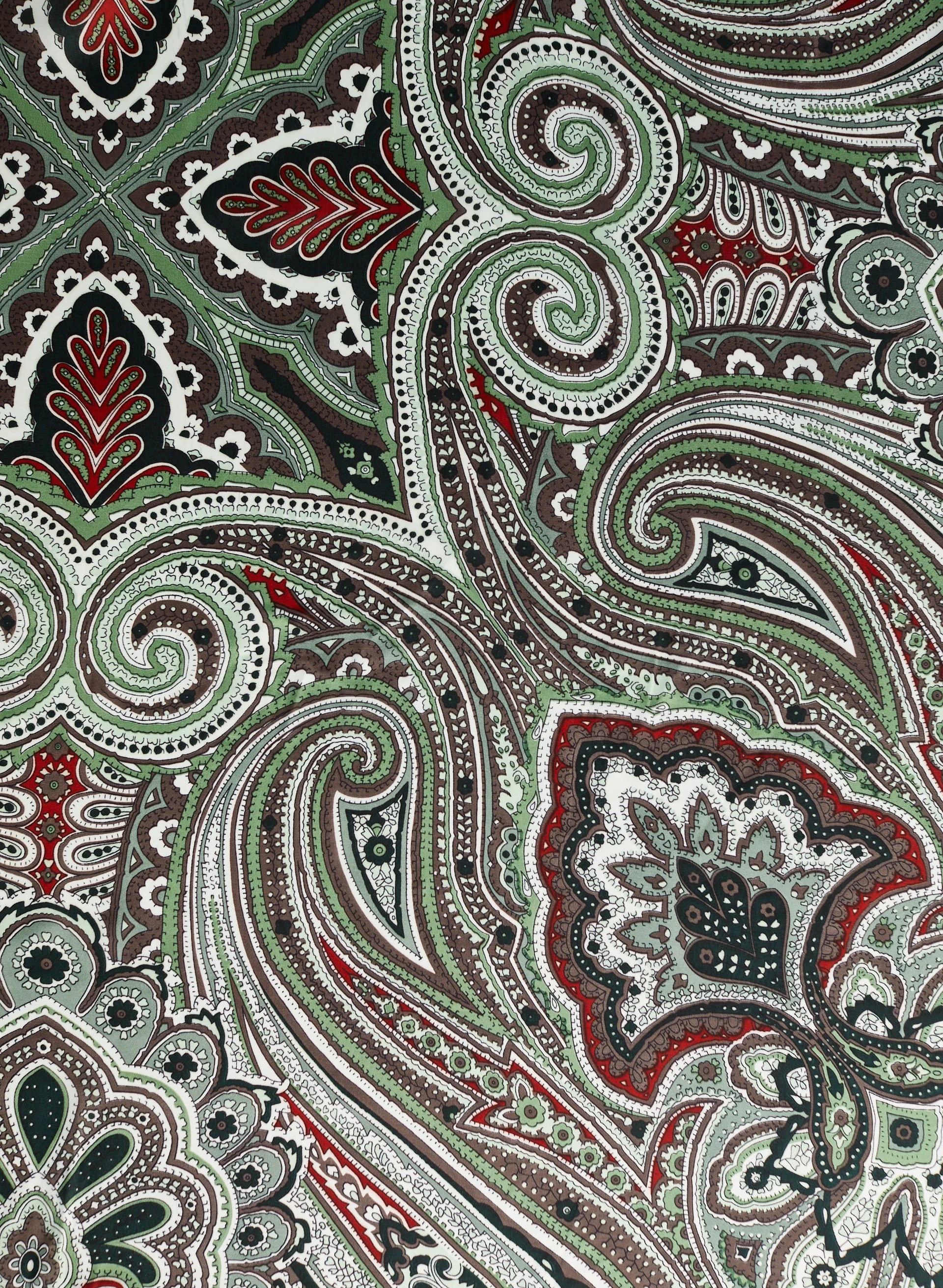 Paisley Print Square Scarf - Image 4