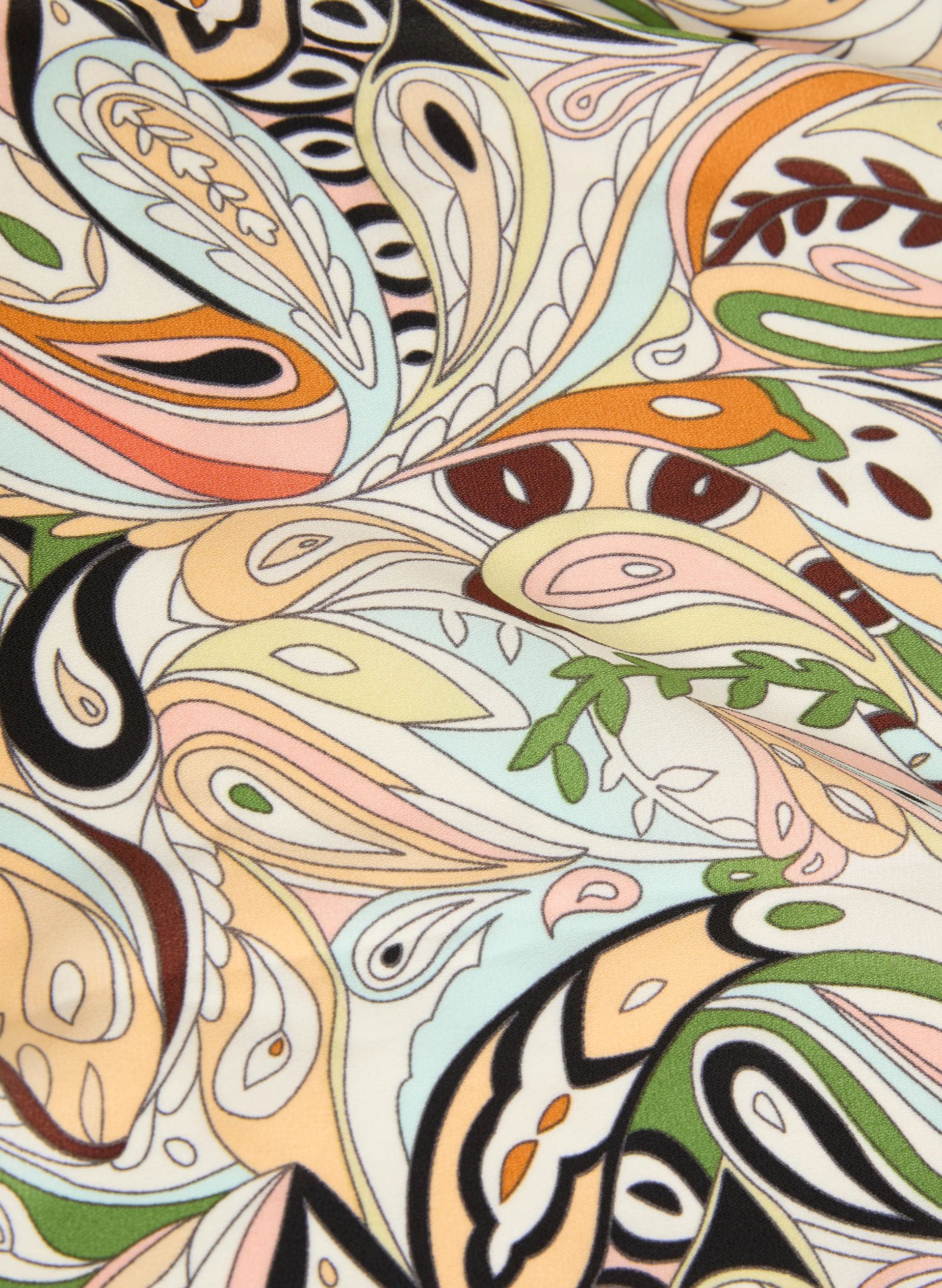 Paisley Print Square Scarf - Image 2