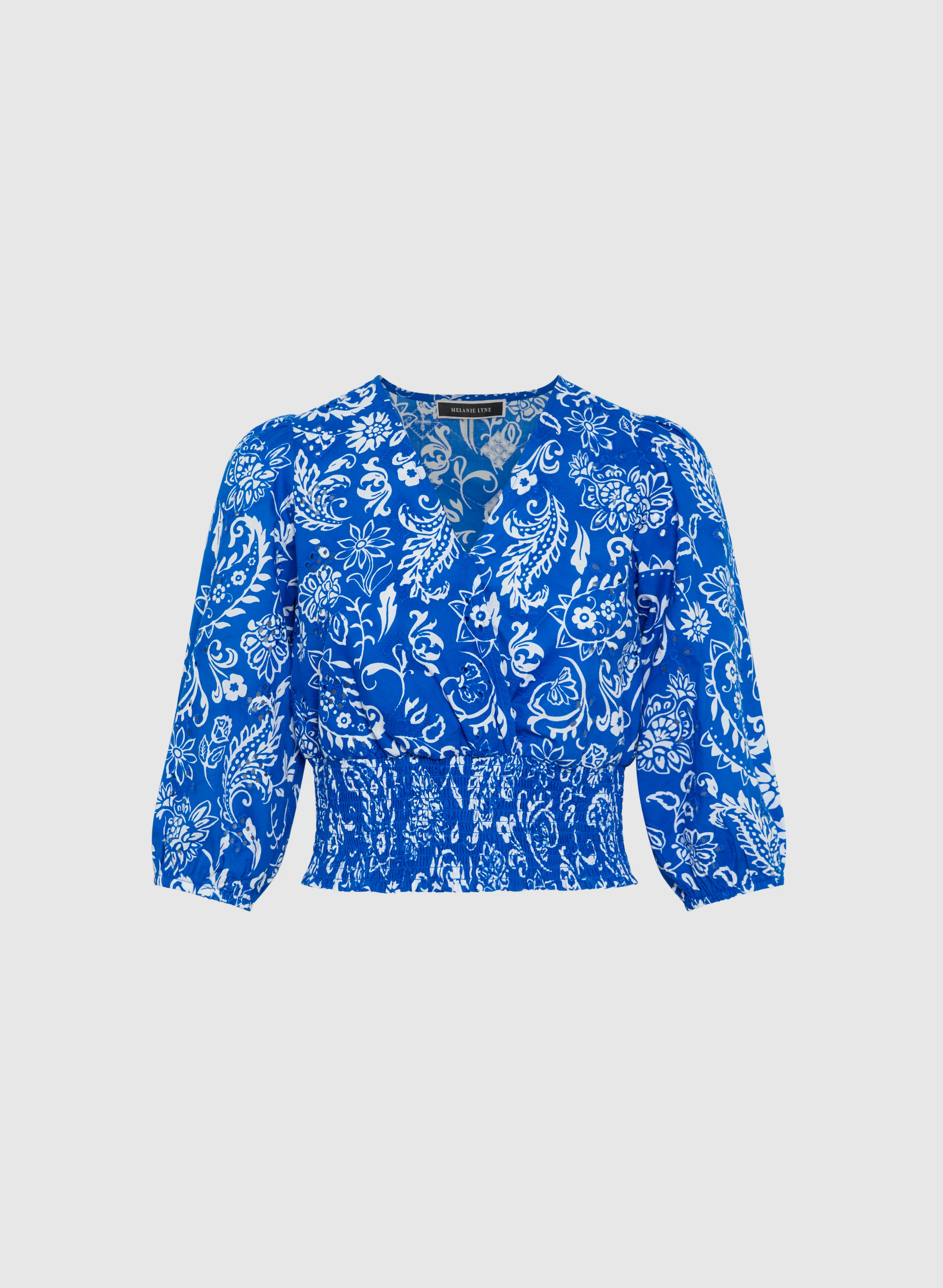 Paisley Smocked Waist Blouse - Image 5