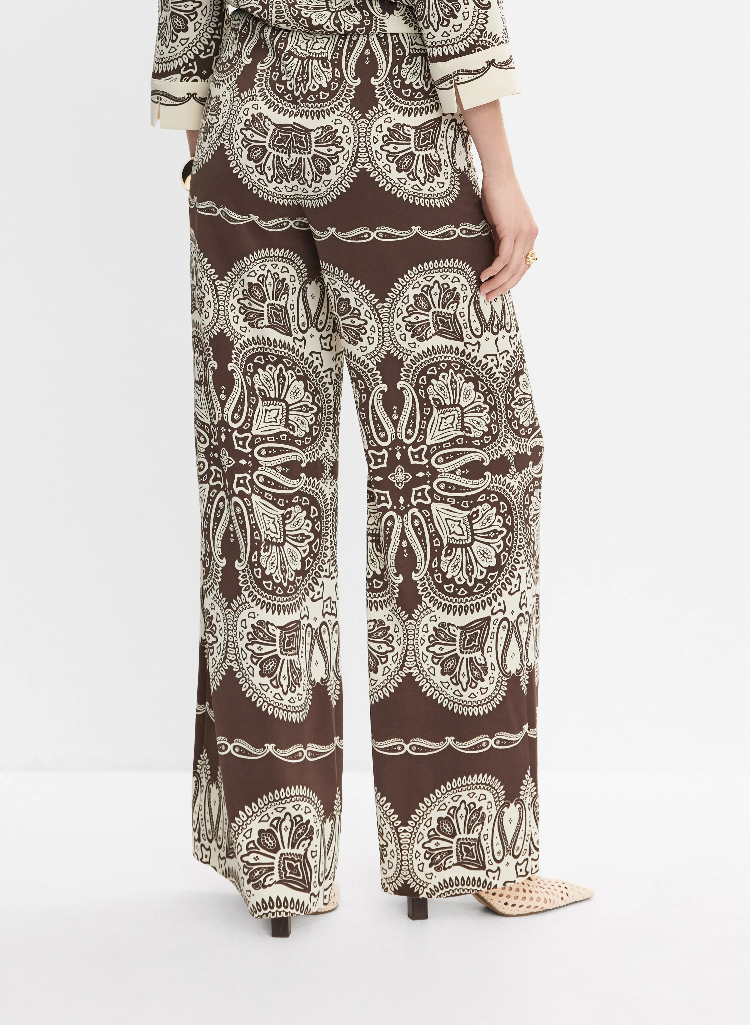 Paisley Wide-Leg Pants - Image 2