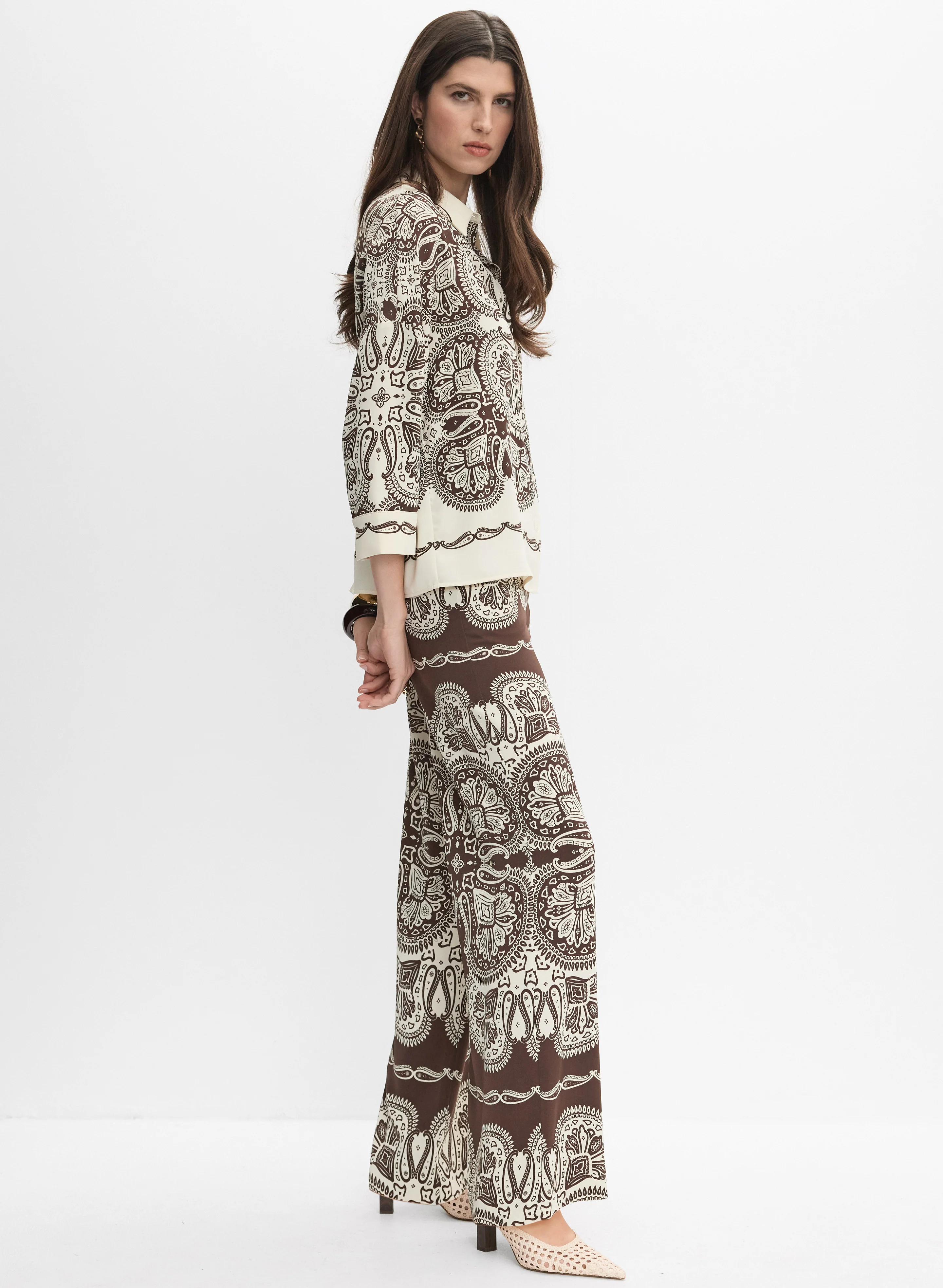 Paisley Wide-Leg Pants - Image 5