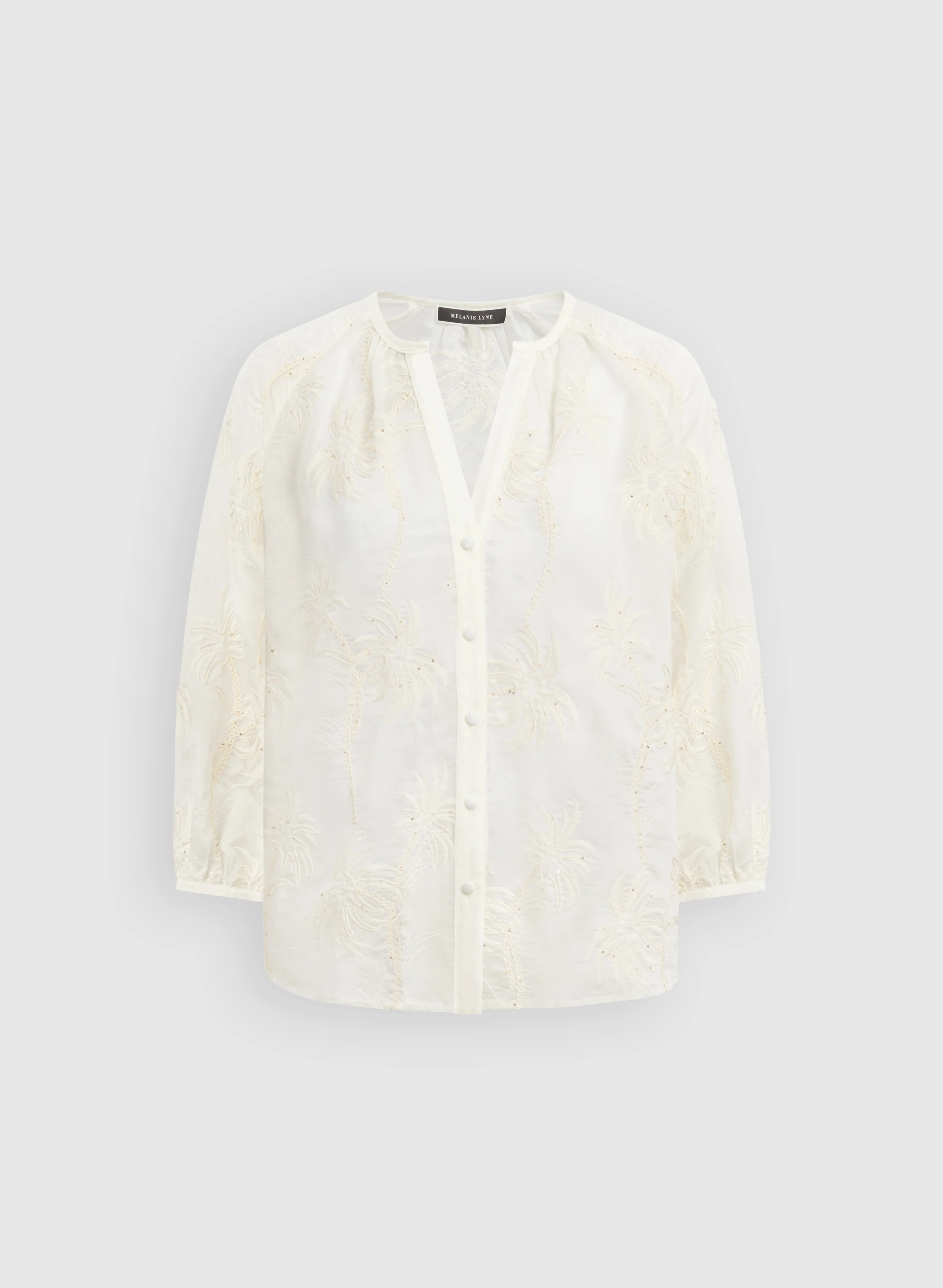 Palm Pattern Blouse - Image 6
