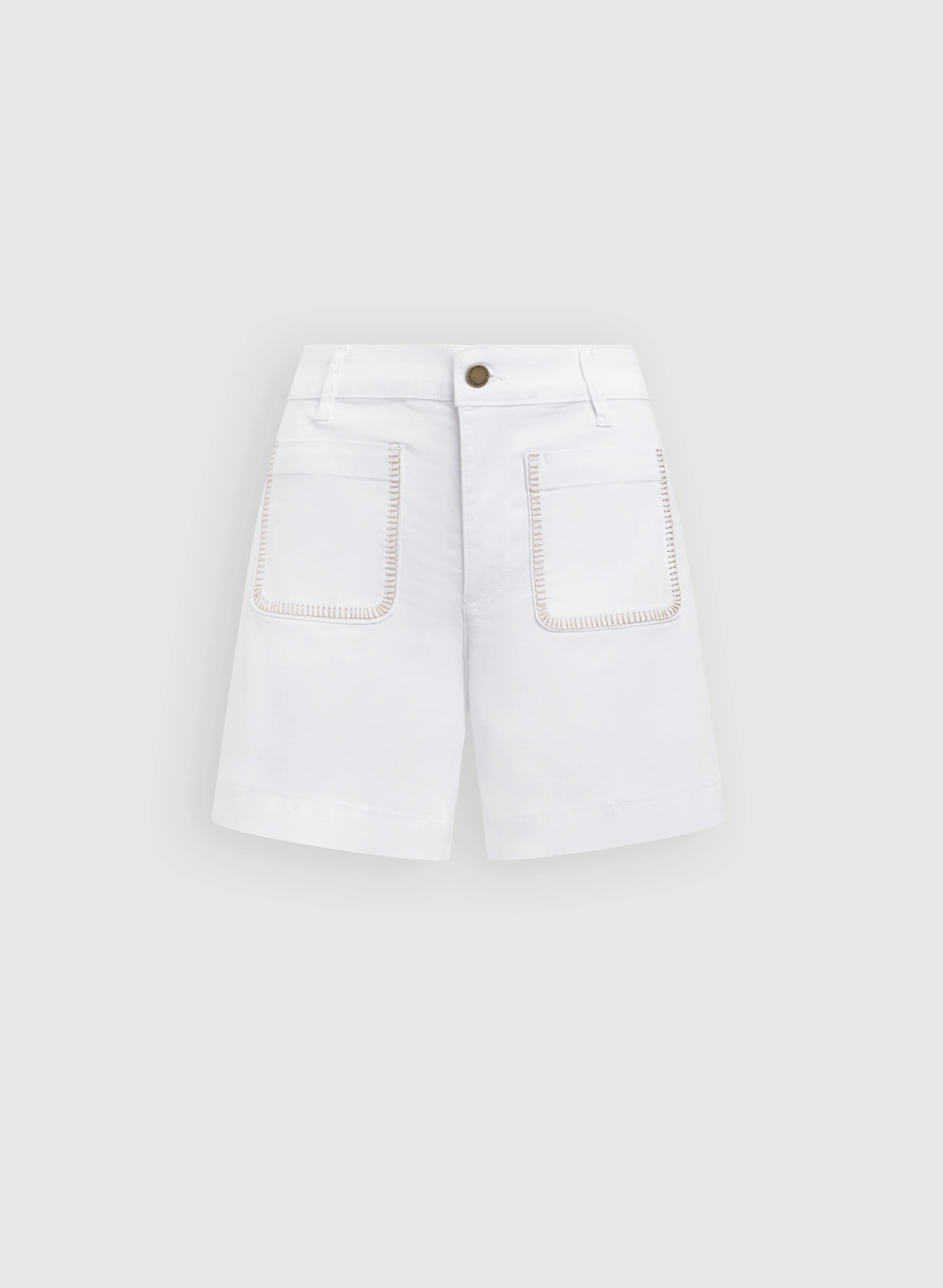 Patch Pocket Denim Shorts - Image 6