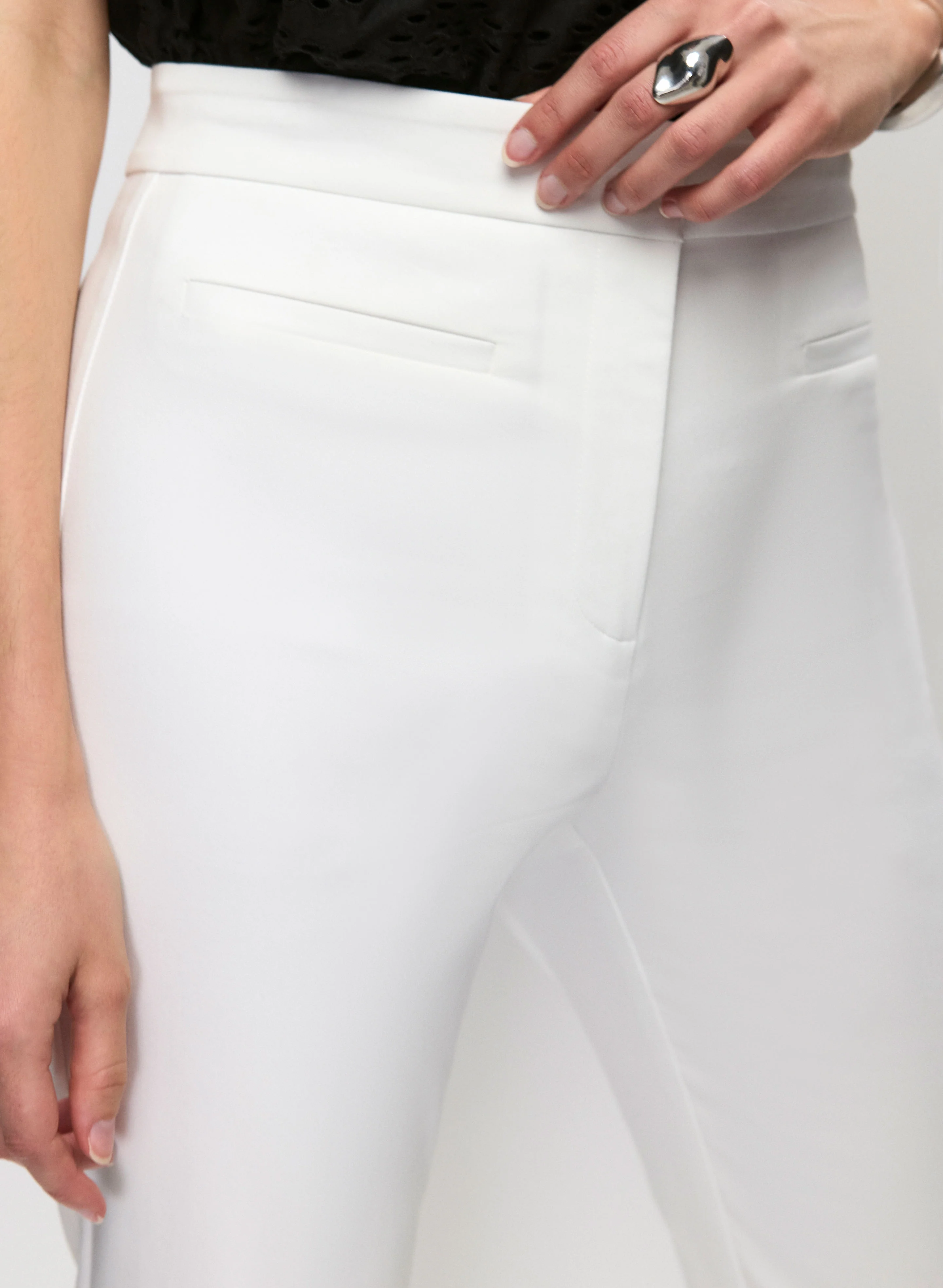 Patch Pocket Slim Leg Pants - Image 4