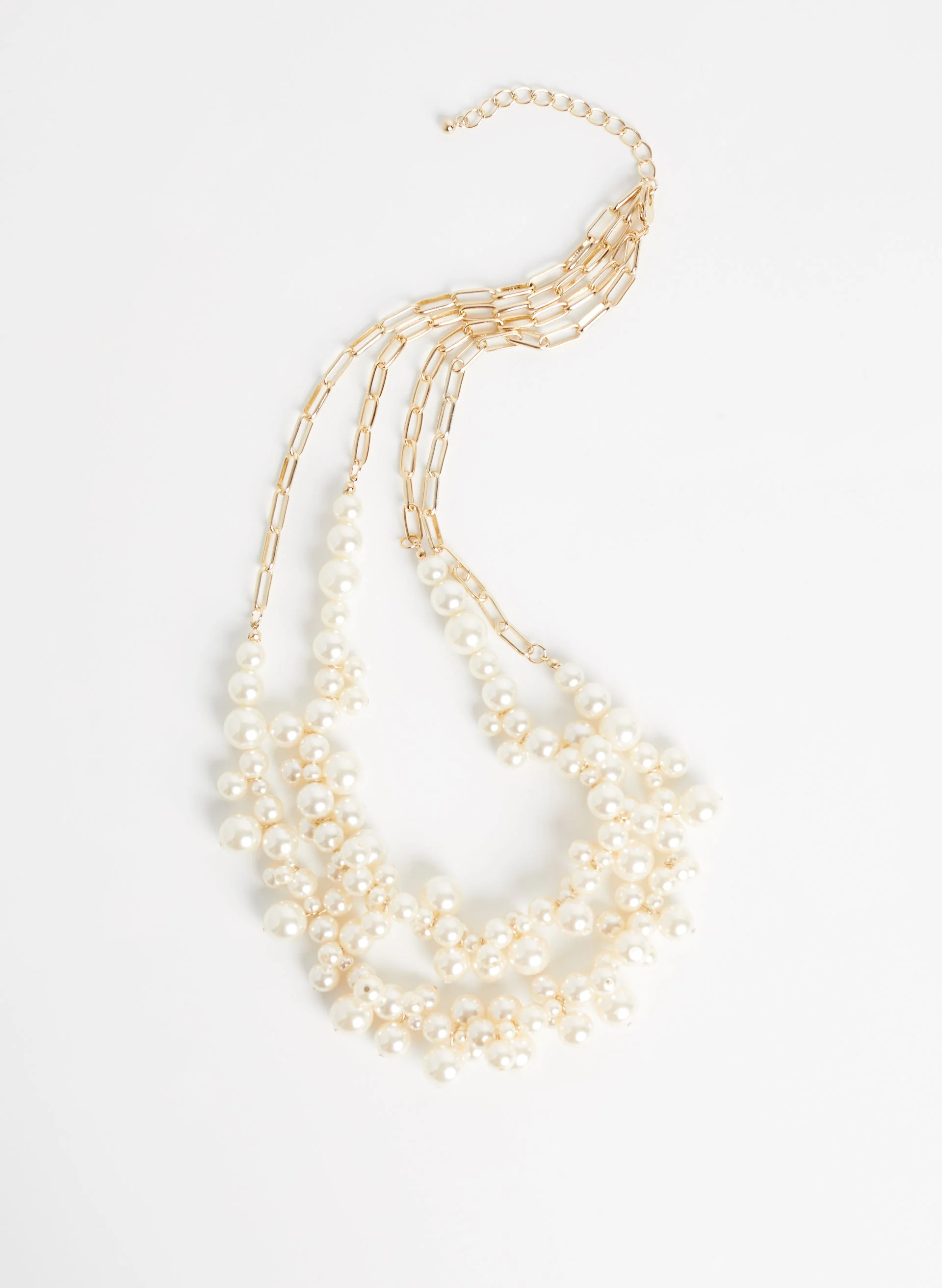 Pearl Cluster Necklace - Image 4