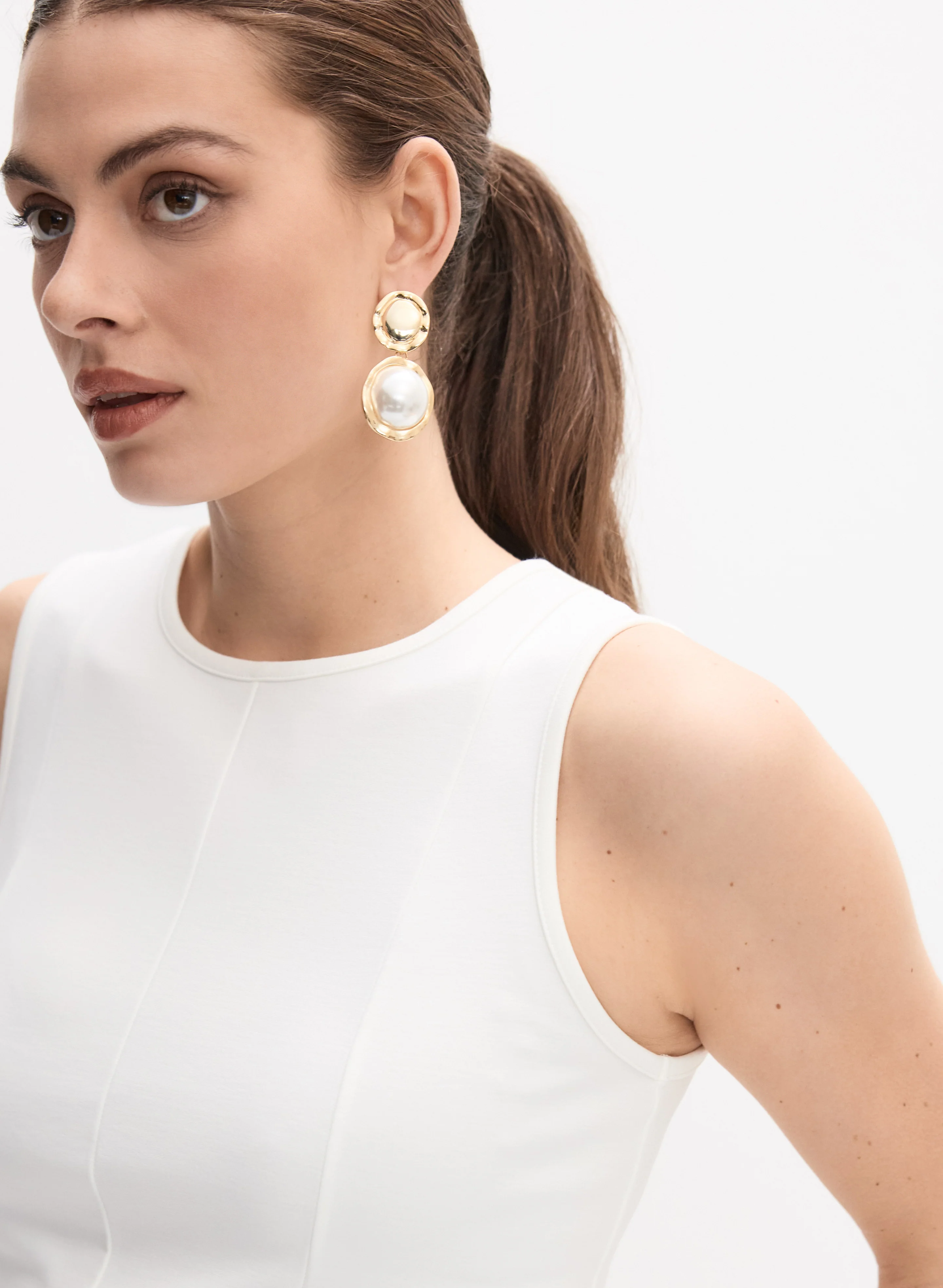 Peplum Ponte de Roma Top - Image 2