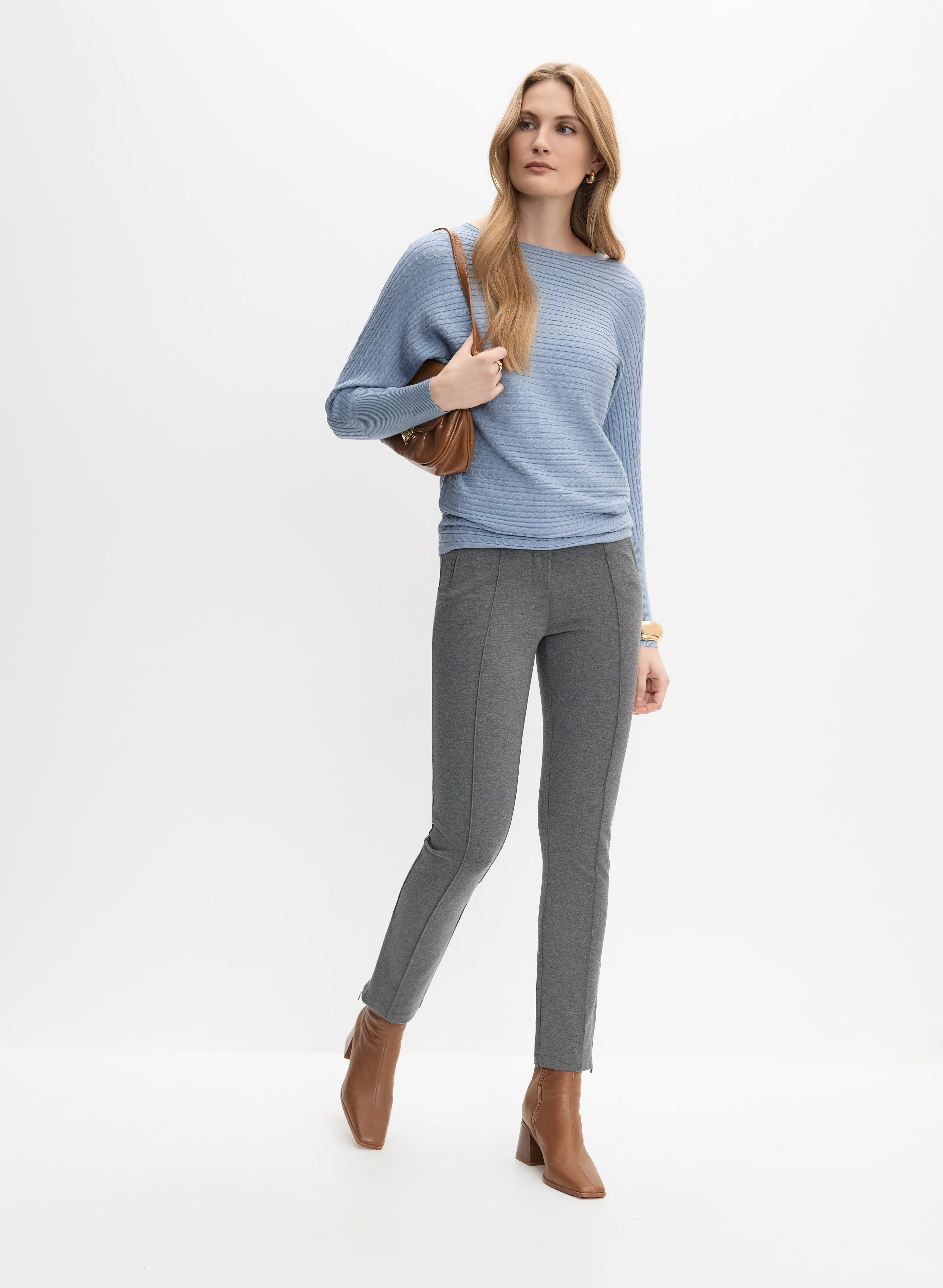 Pintuck Straight-Leg Pants - Image 3