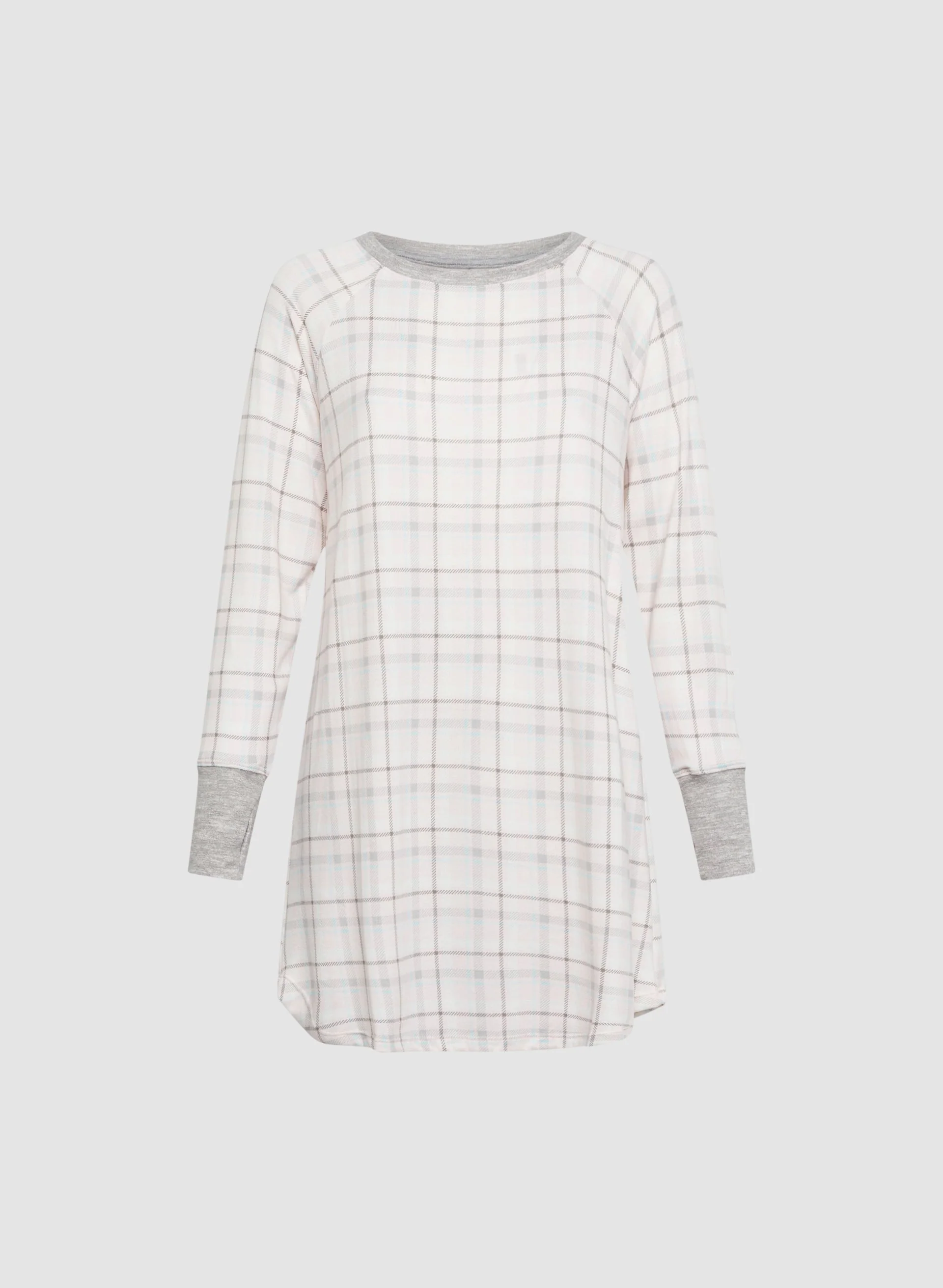 Plaid Motif Sleepshirt - Image 6