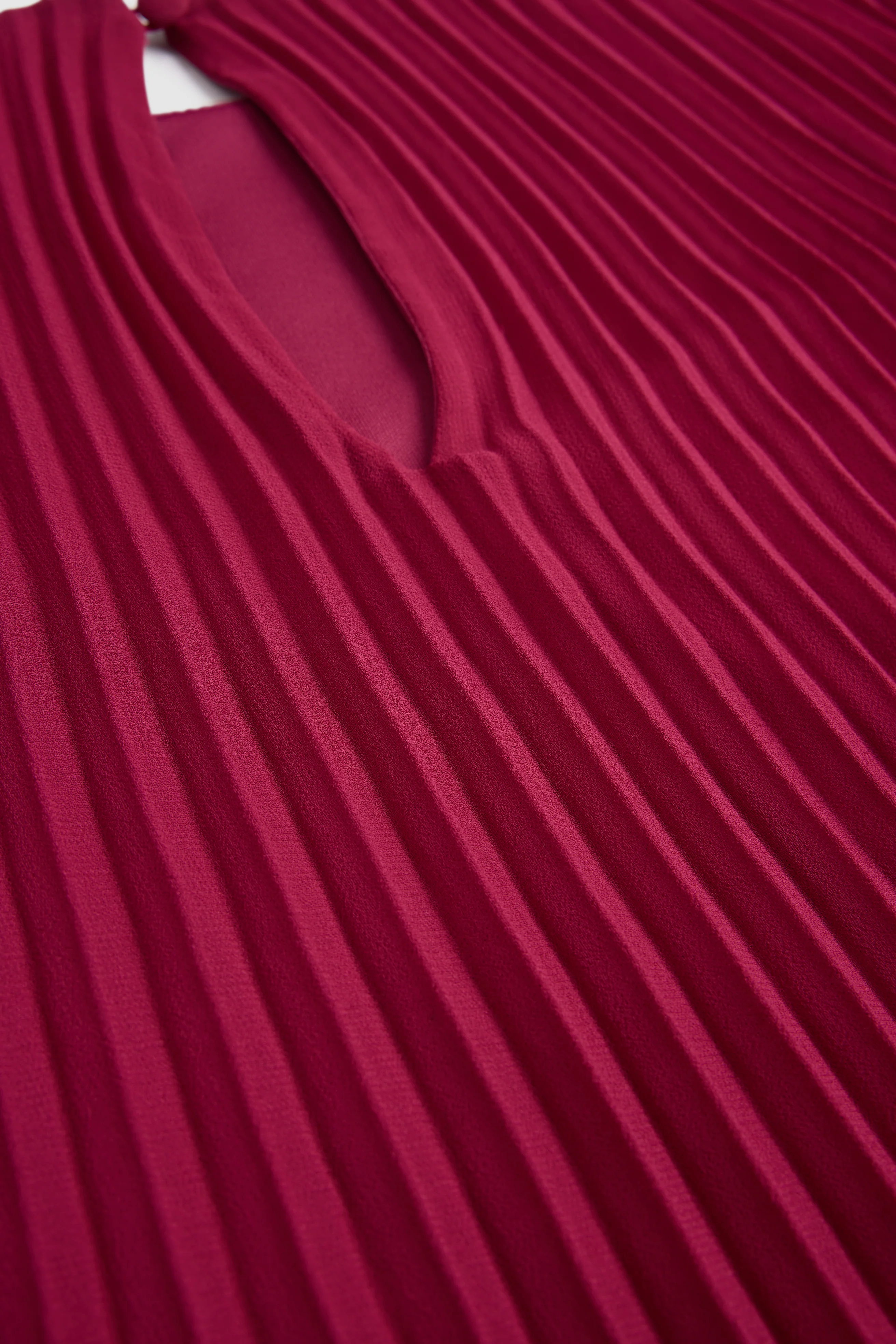 Pleated Cape Sleeve Dress - Image 6