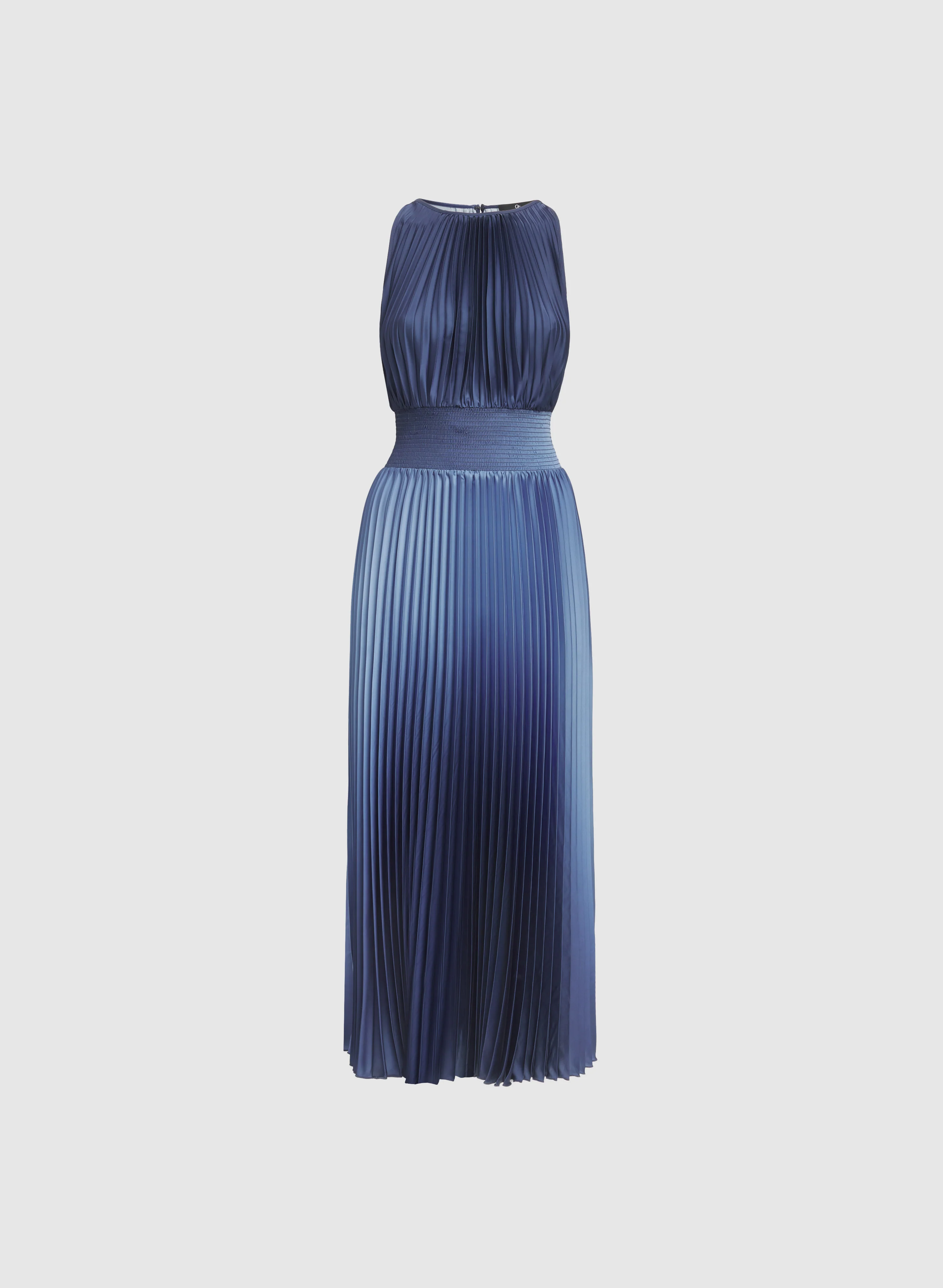 Plissé Ombre Satin Dress - Image 5