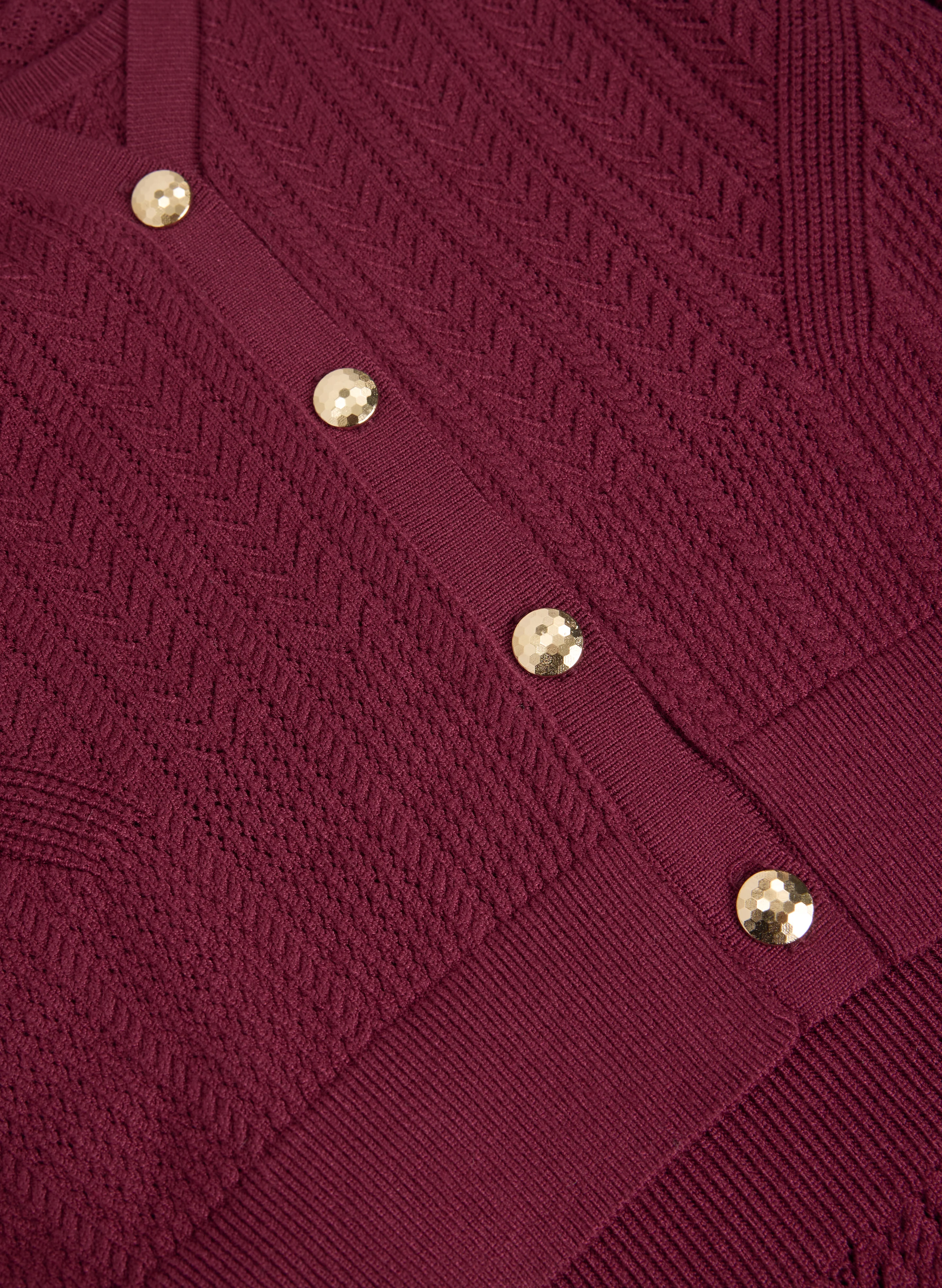 Pointelle Knit Dress & Cardigan Set - Image 8