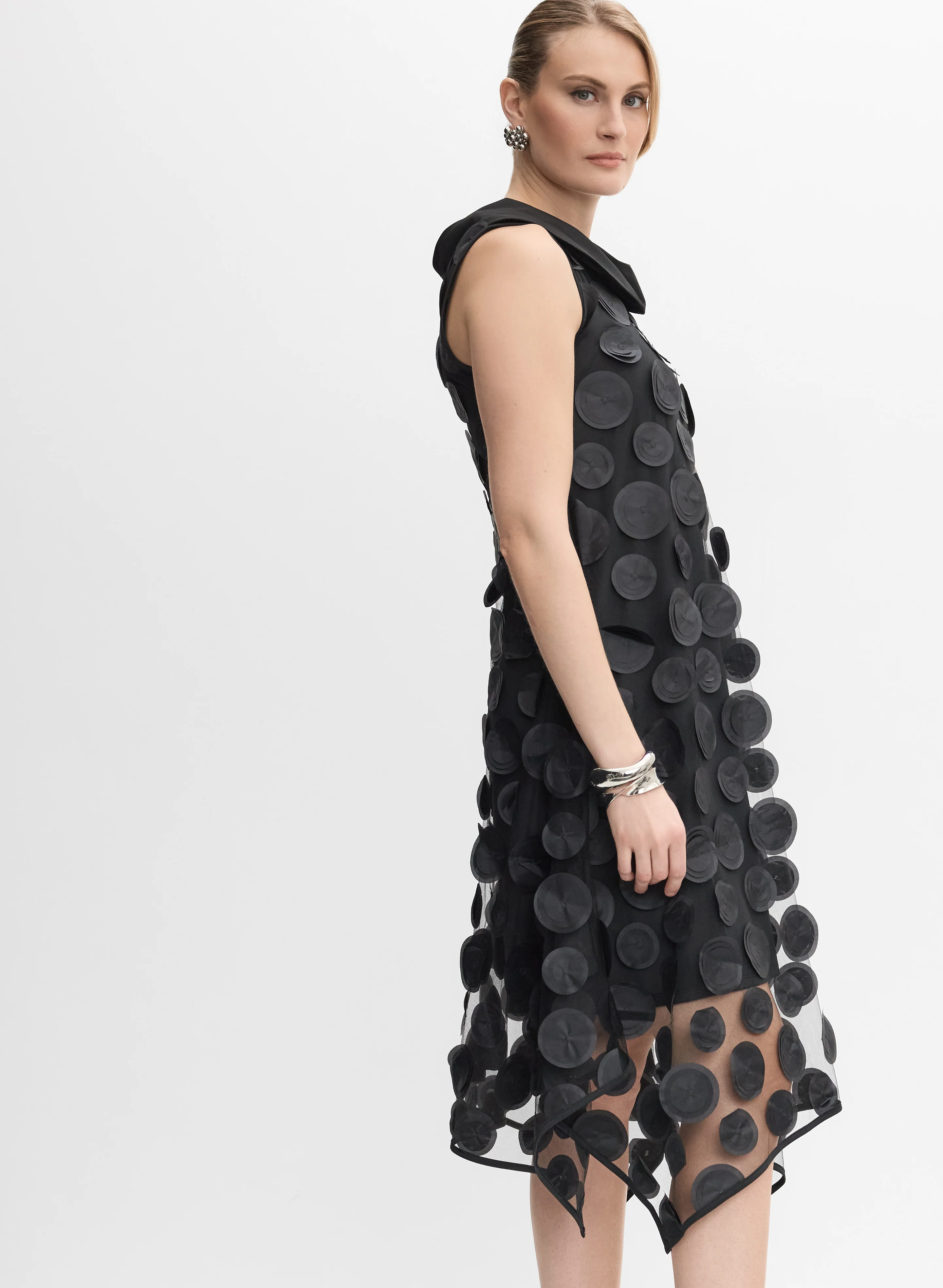Polka Dot Applique Dress - Image 2