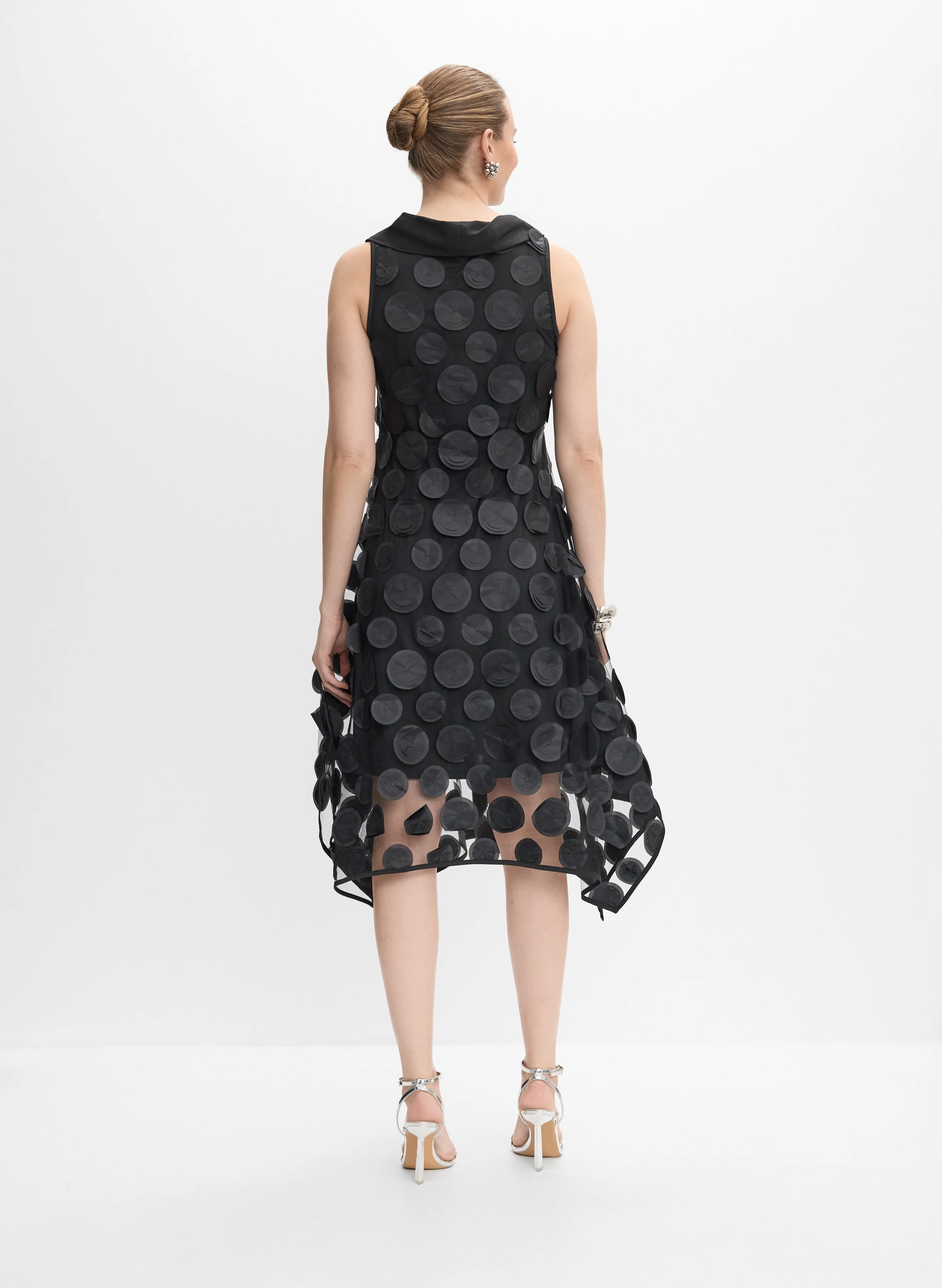 Polka Dot Applique Dress - Image 4