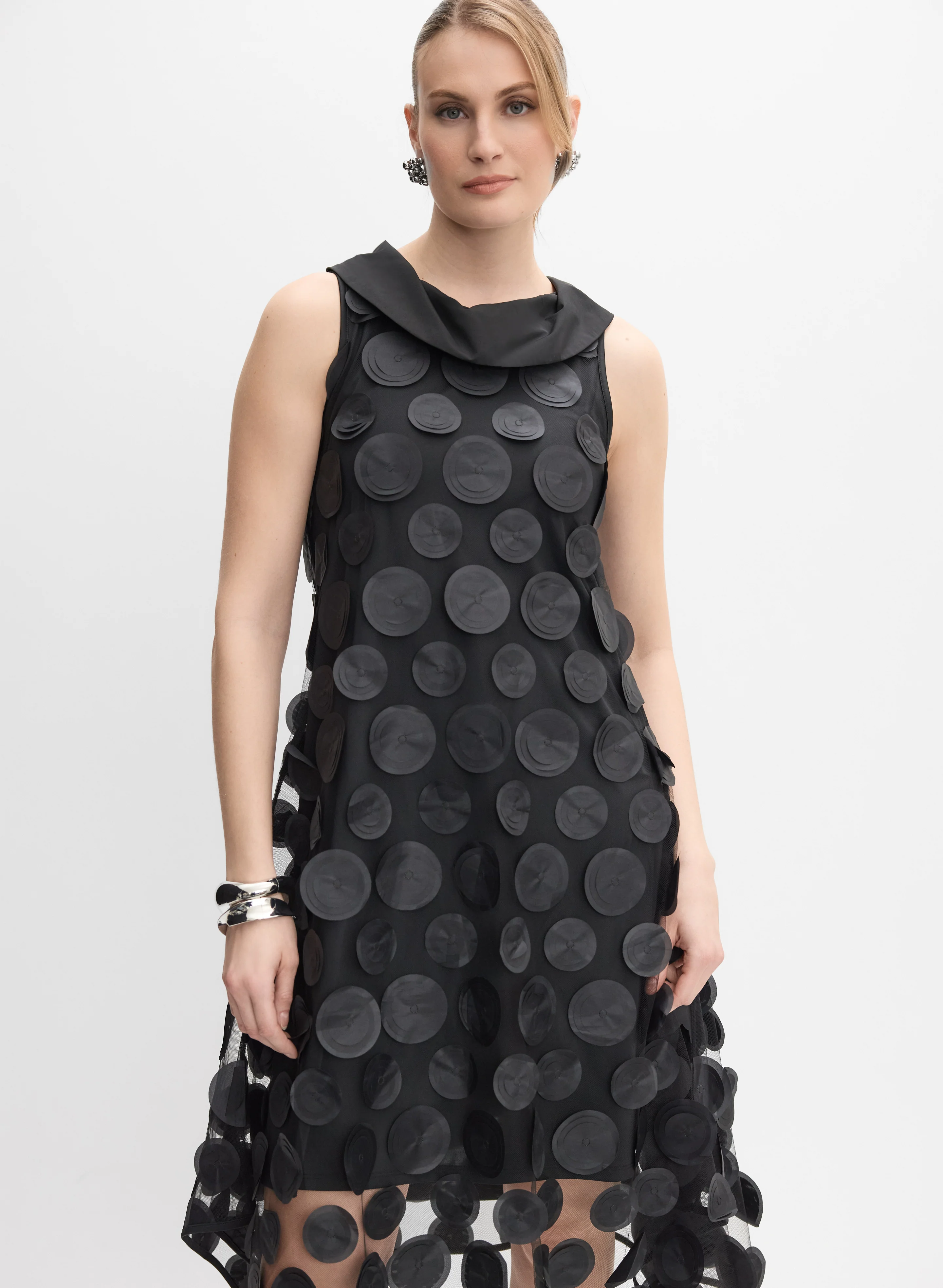 Polka Dot Applique Dress - Image 5