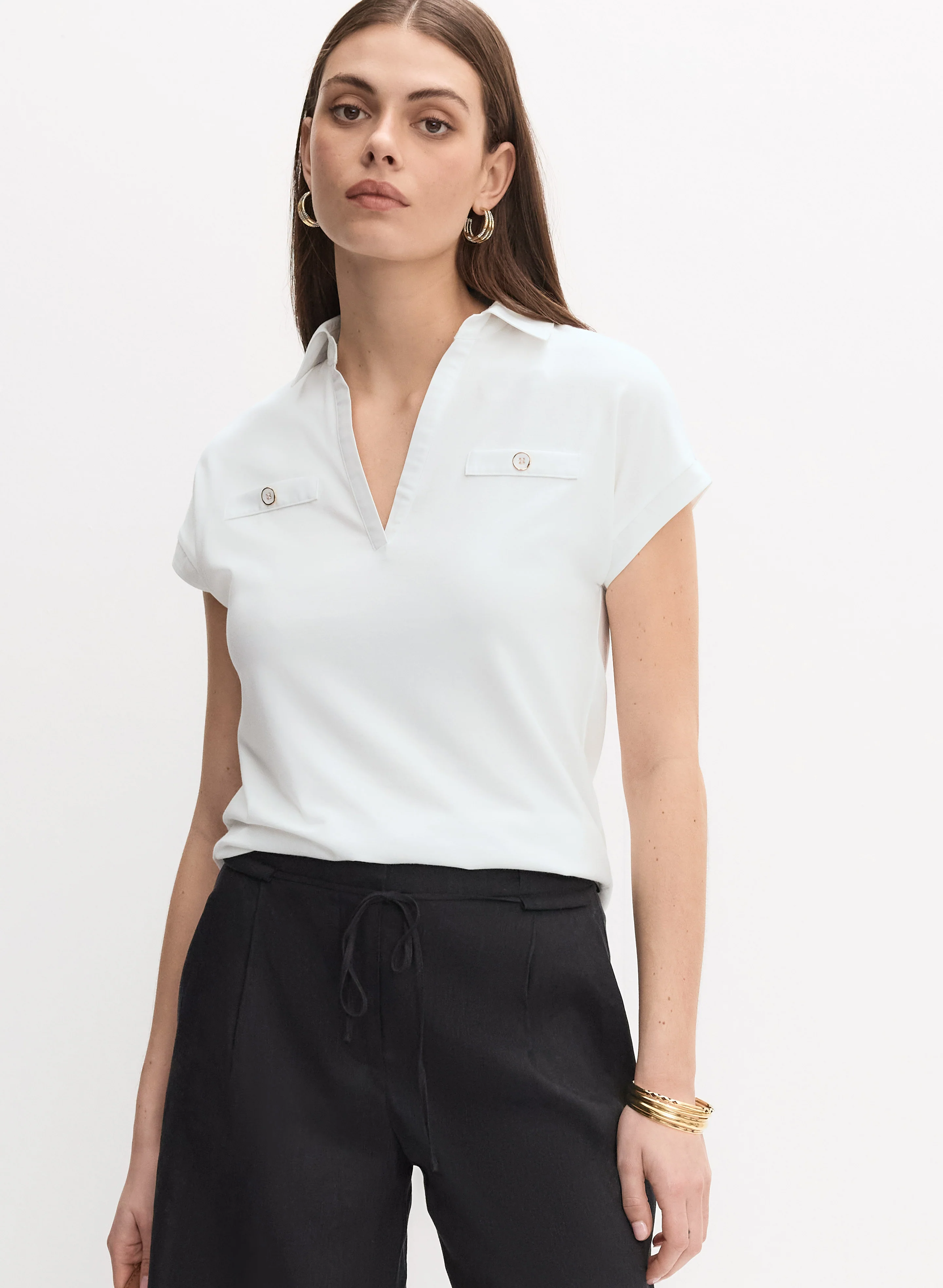 Polo Neck T-Shirt
