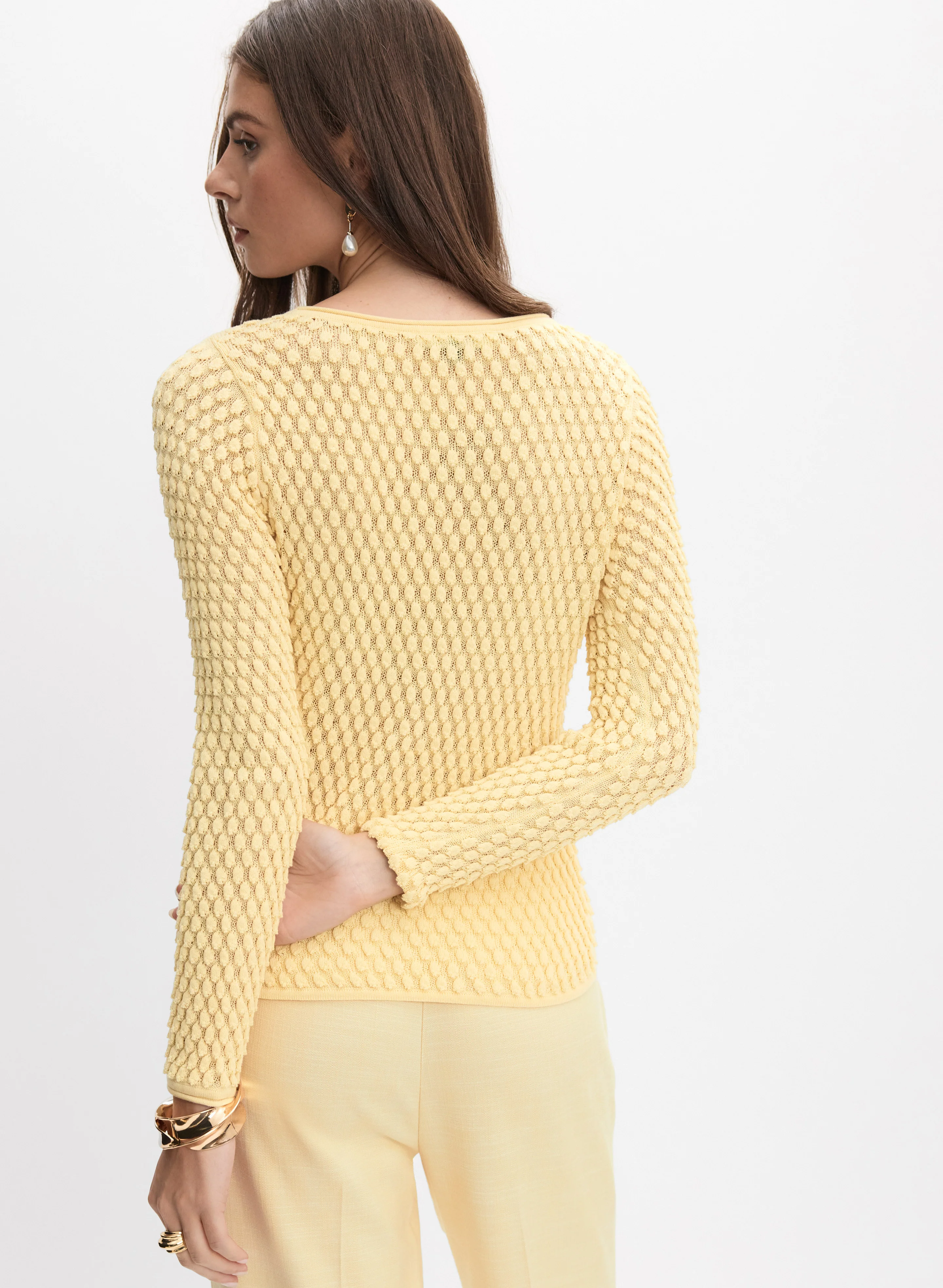 Popcorn Stitch Sweater - Image 4
