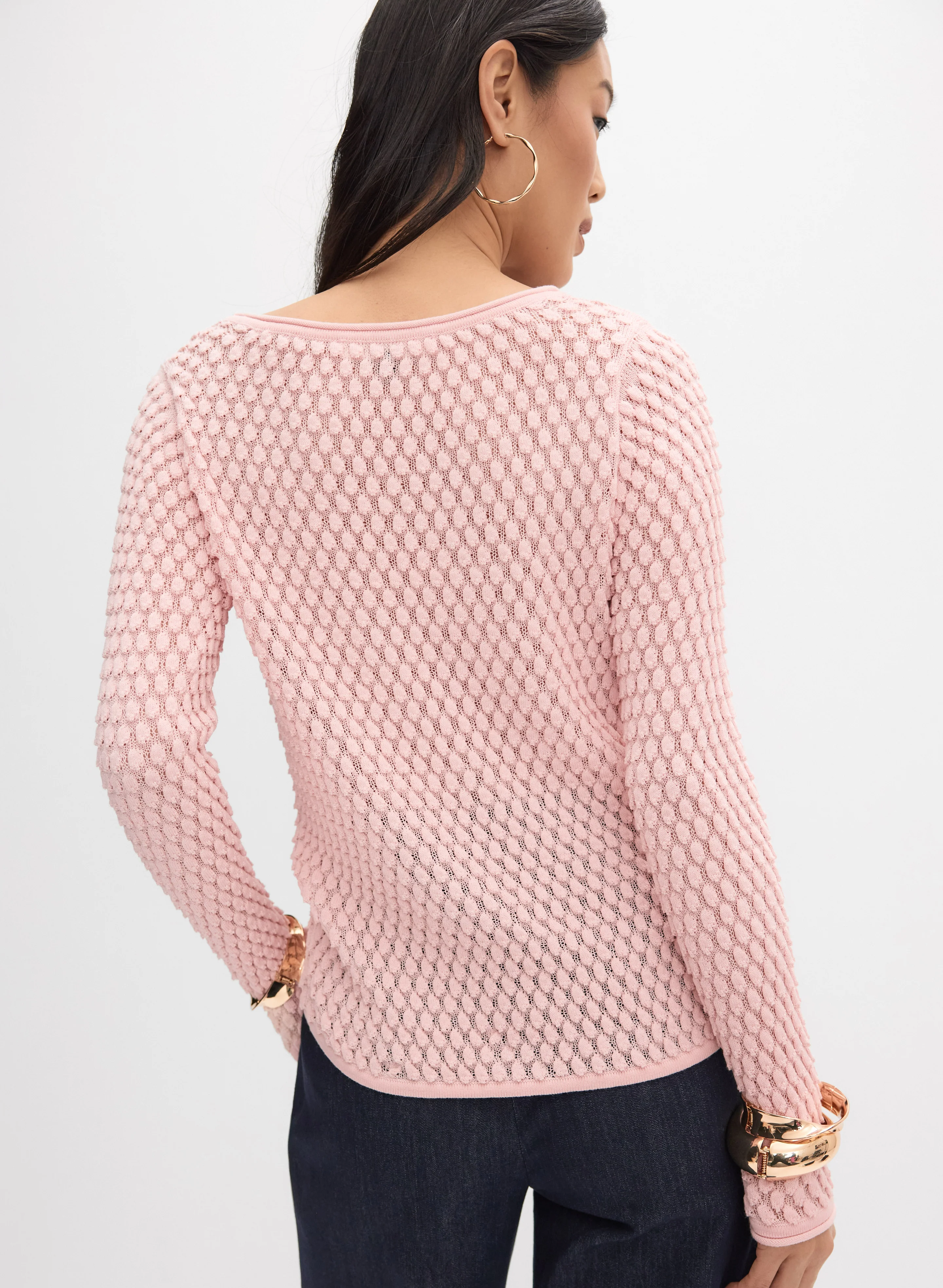 Popcorn Stitch Sweater - Image 4