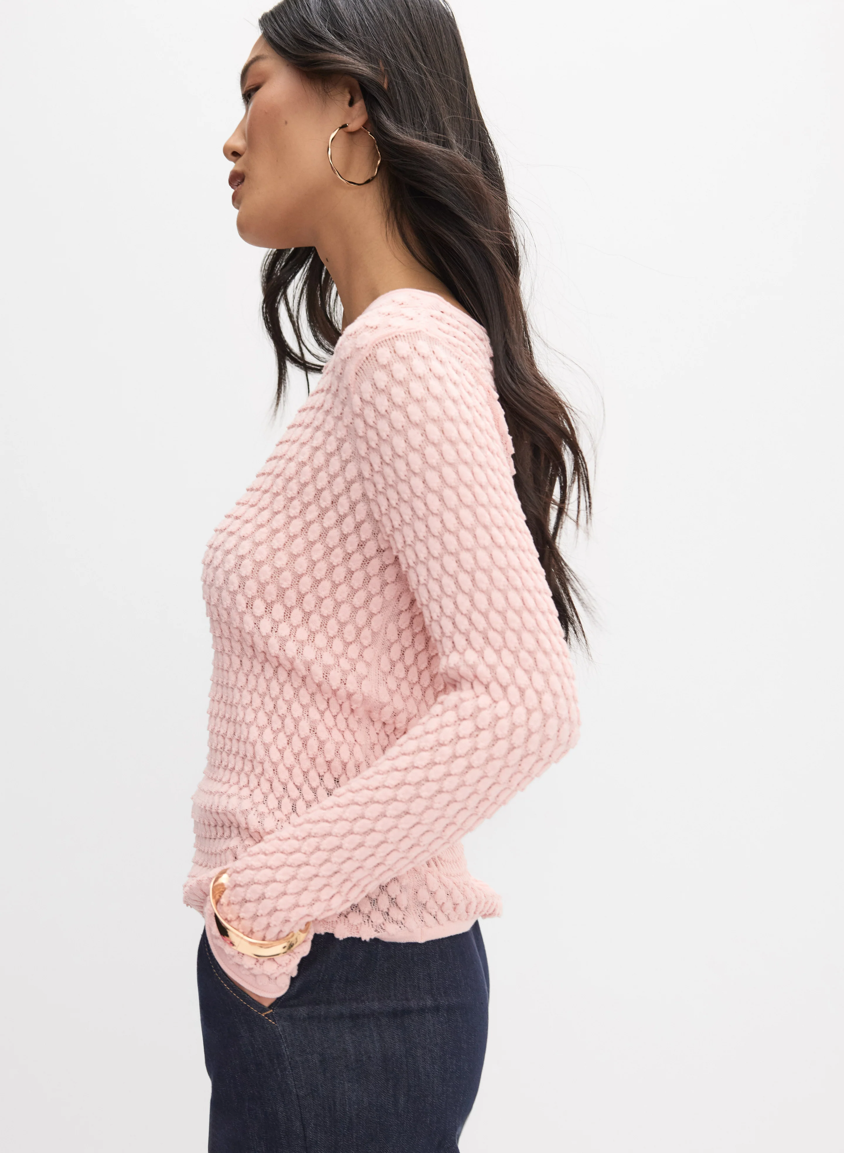 Popcorn Stitch Sweater - Image 5