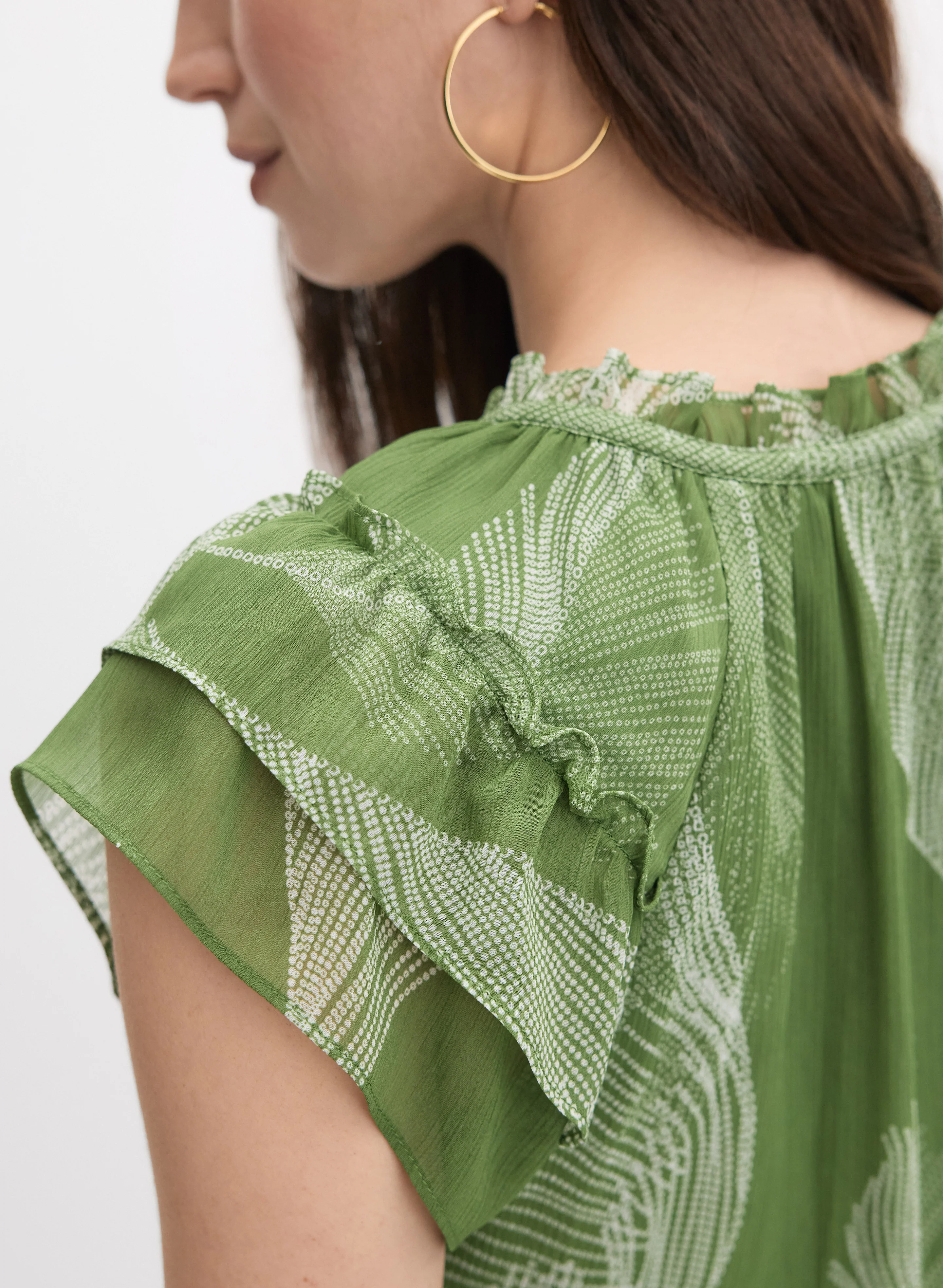 Printed Chiffon Blouse - Image 2