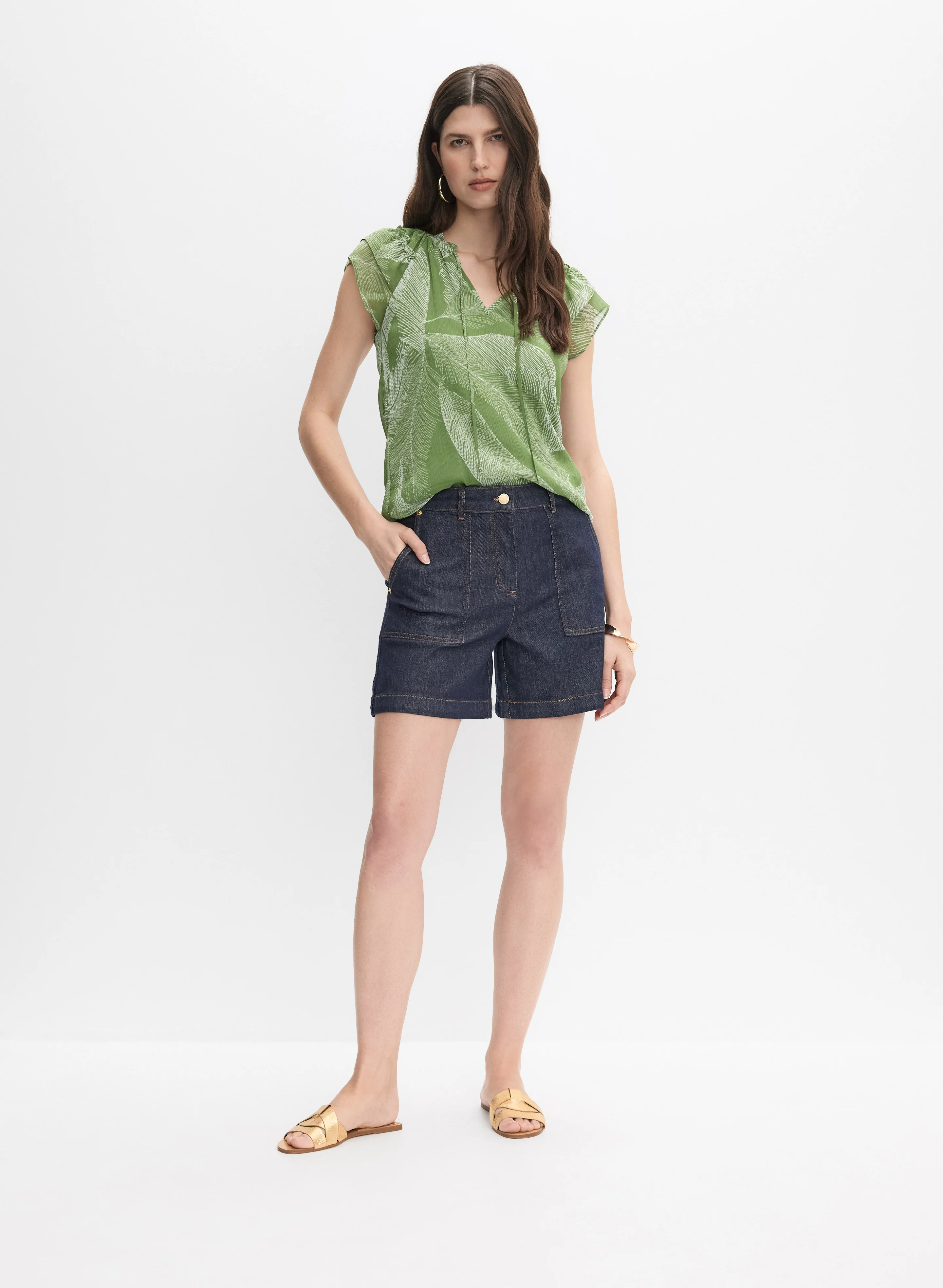 Printed Chiffon Blouse - Image 3