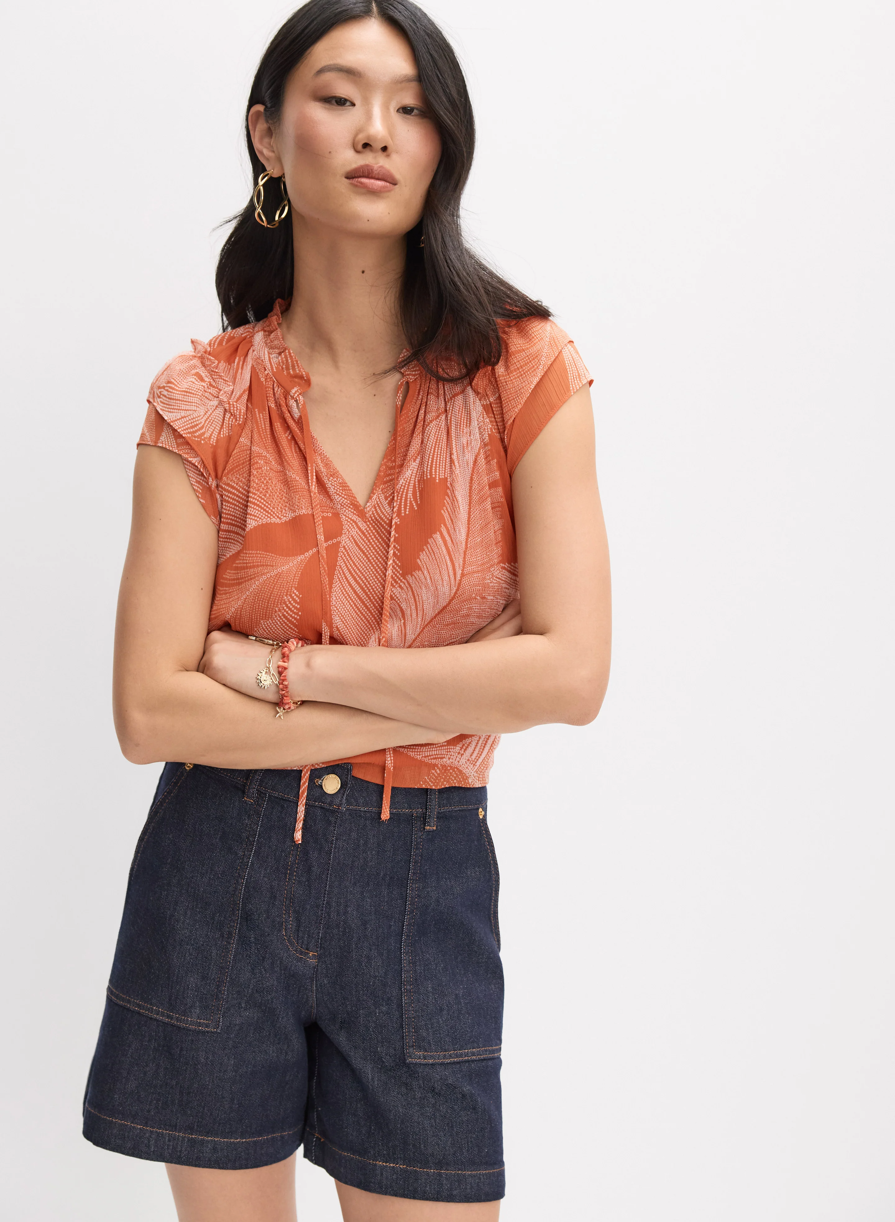 Printed Chiffon Blouse