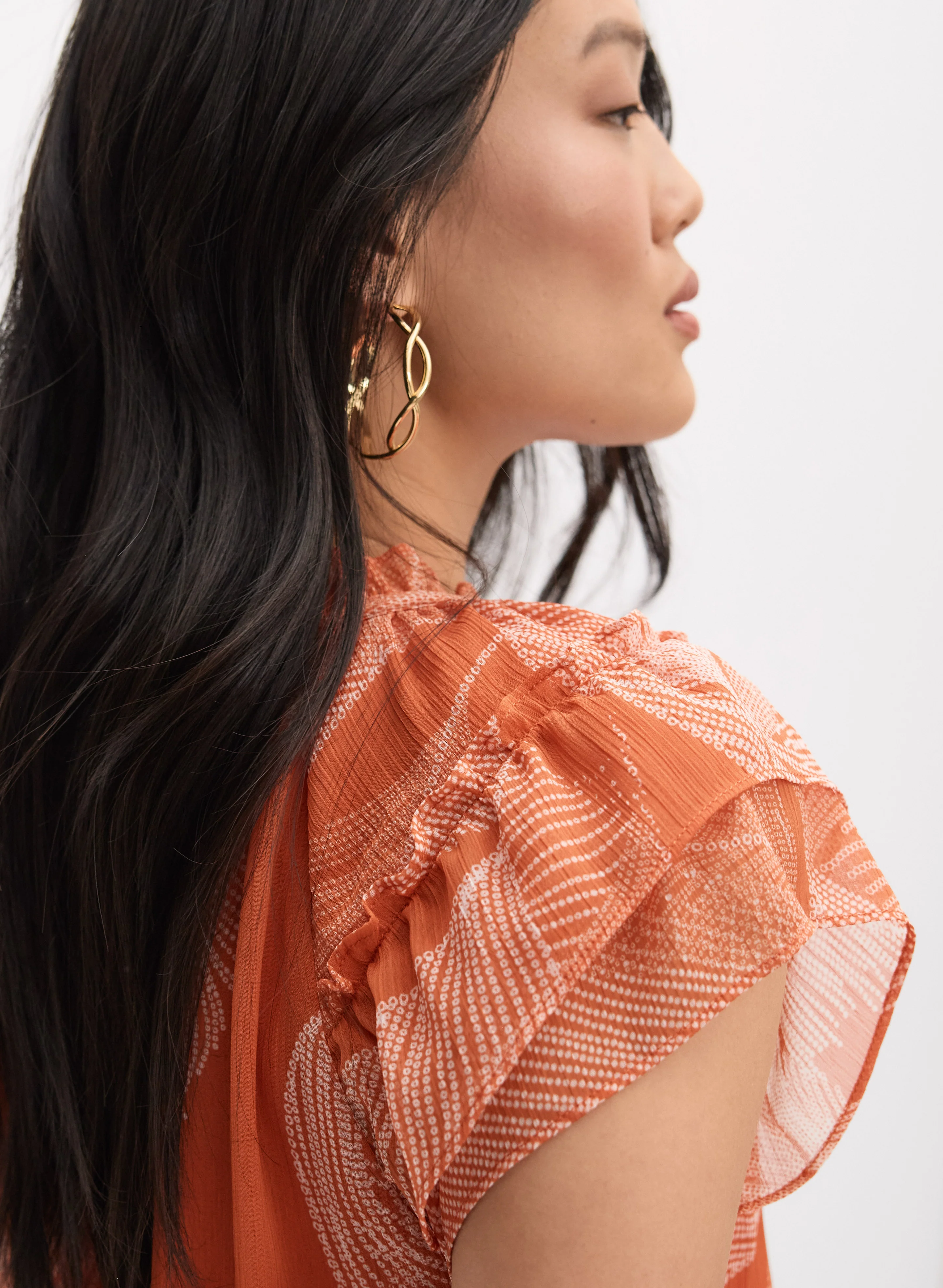 Printed Chiffon Blouse - Image 2