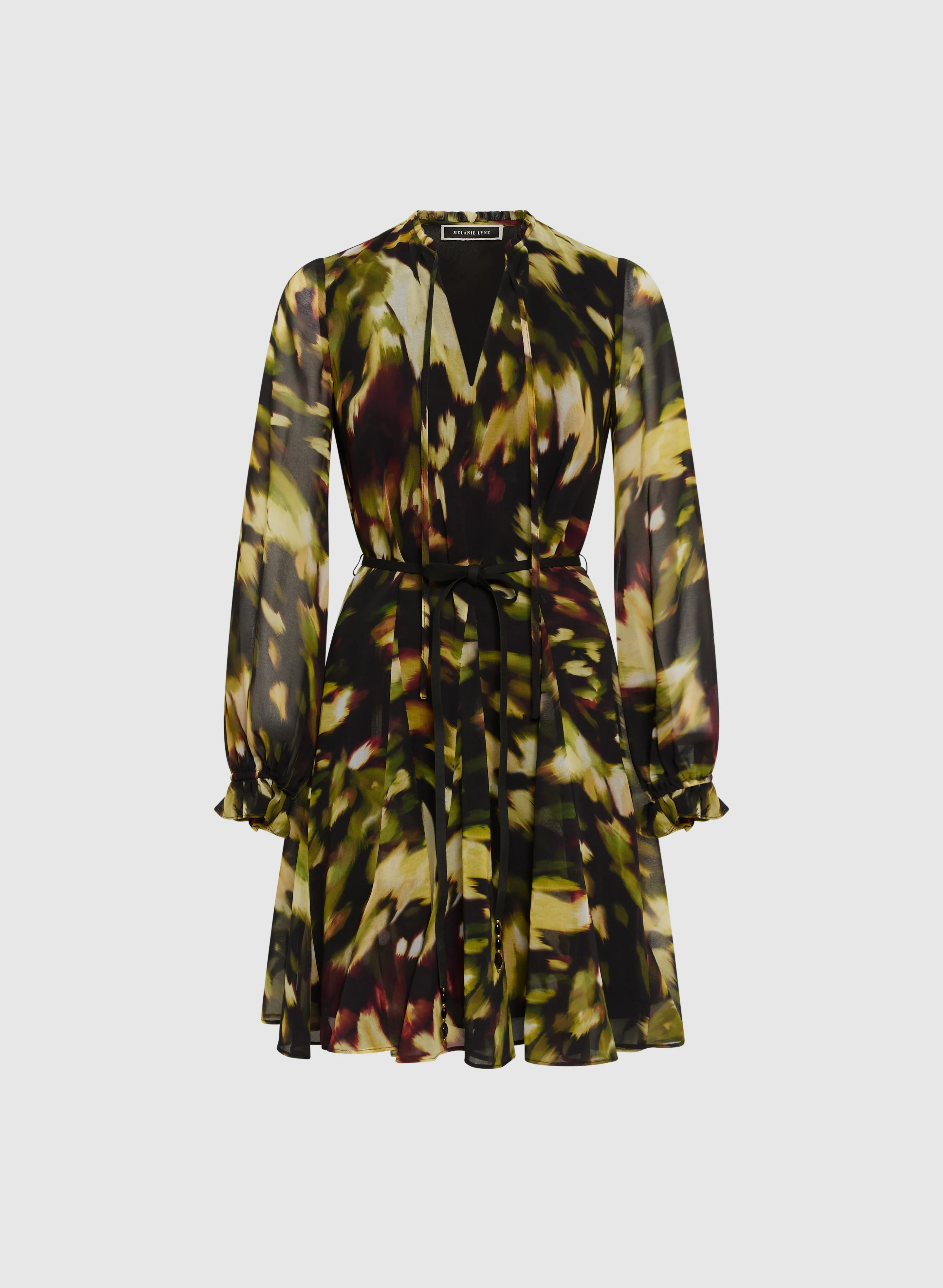 Printed Chiffon Dress - Image 6