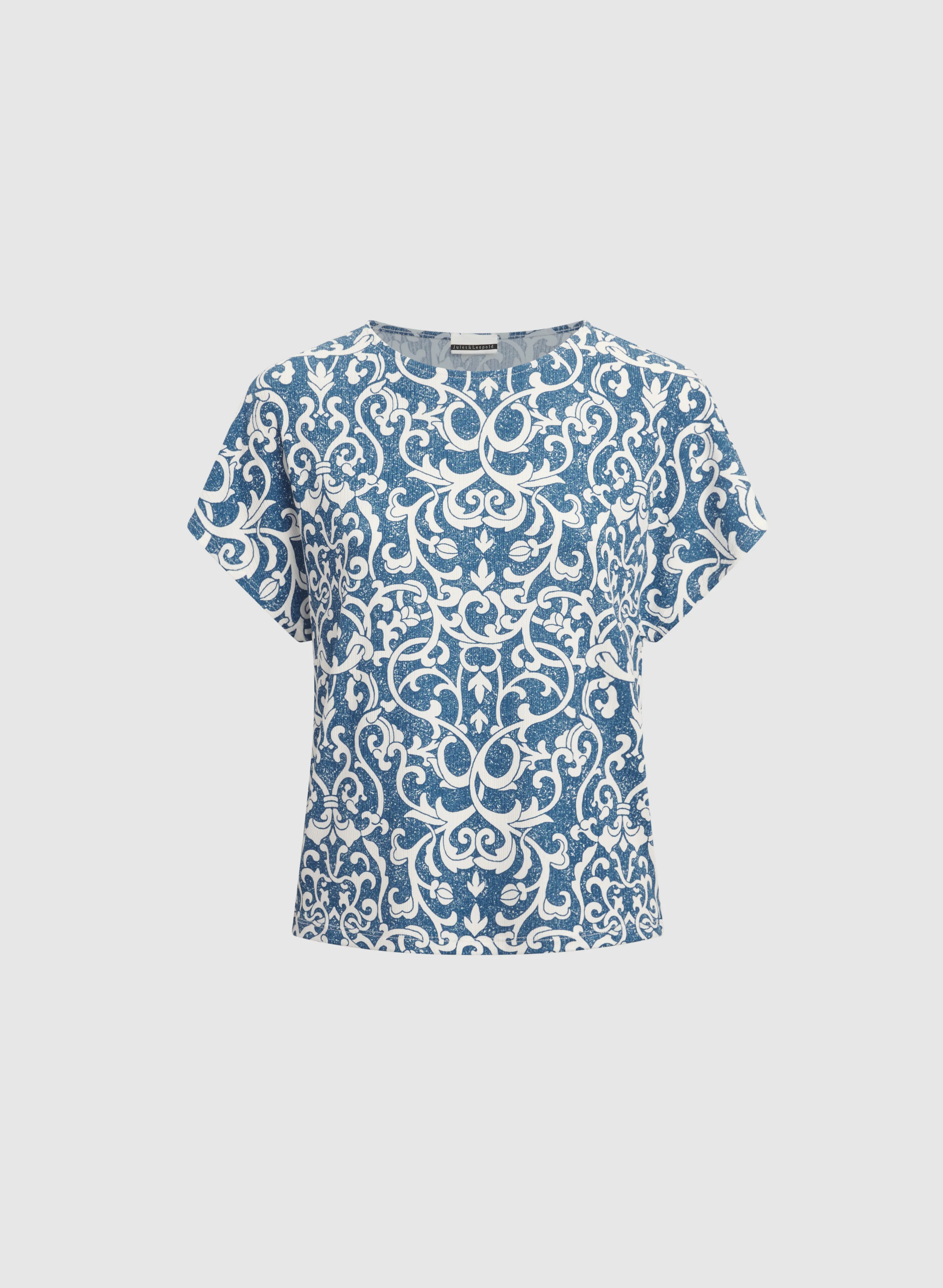 Printed Crew Neck Top - Image 6