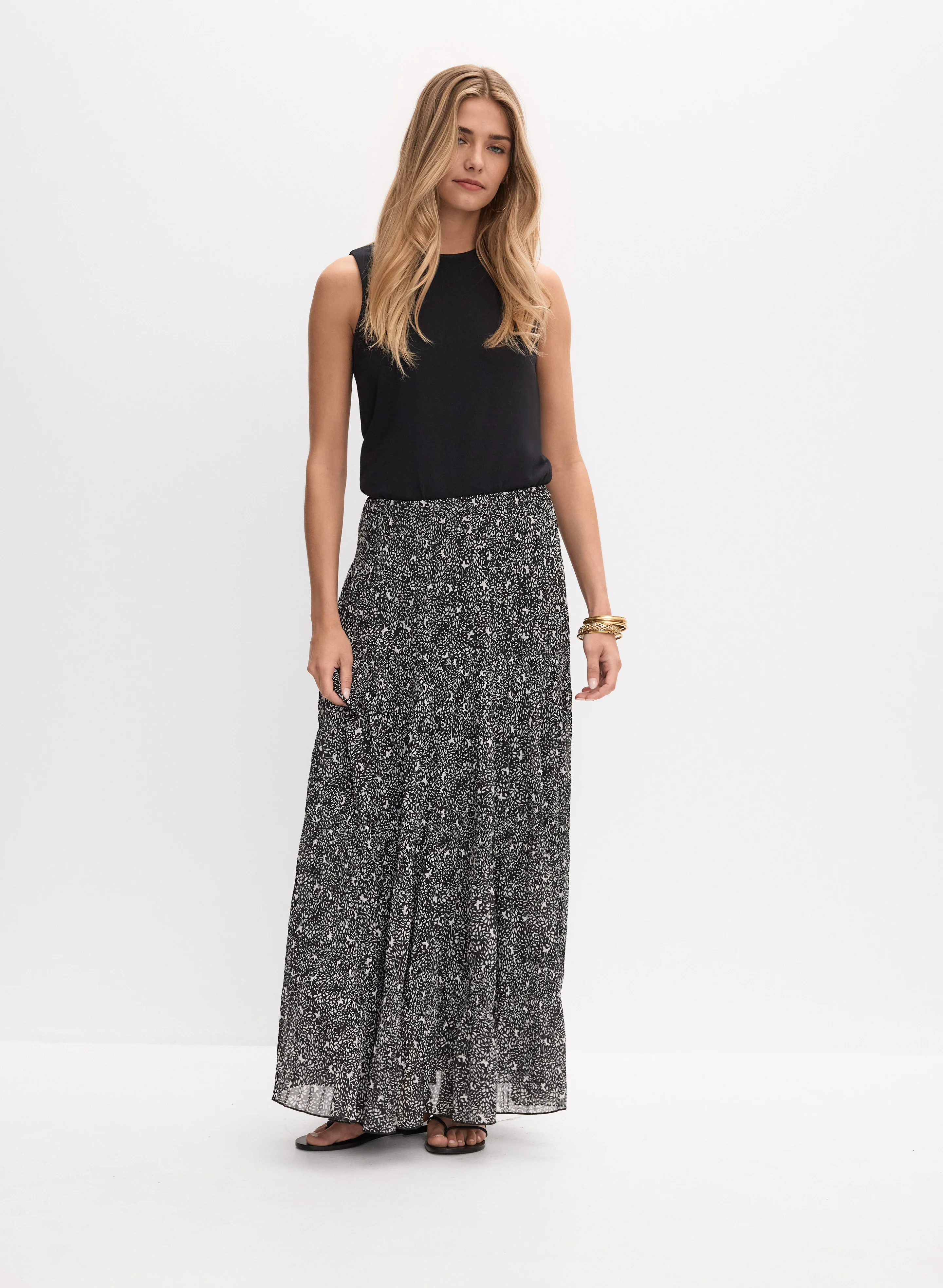 Printed Maxi Skirt - Image 3