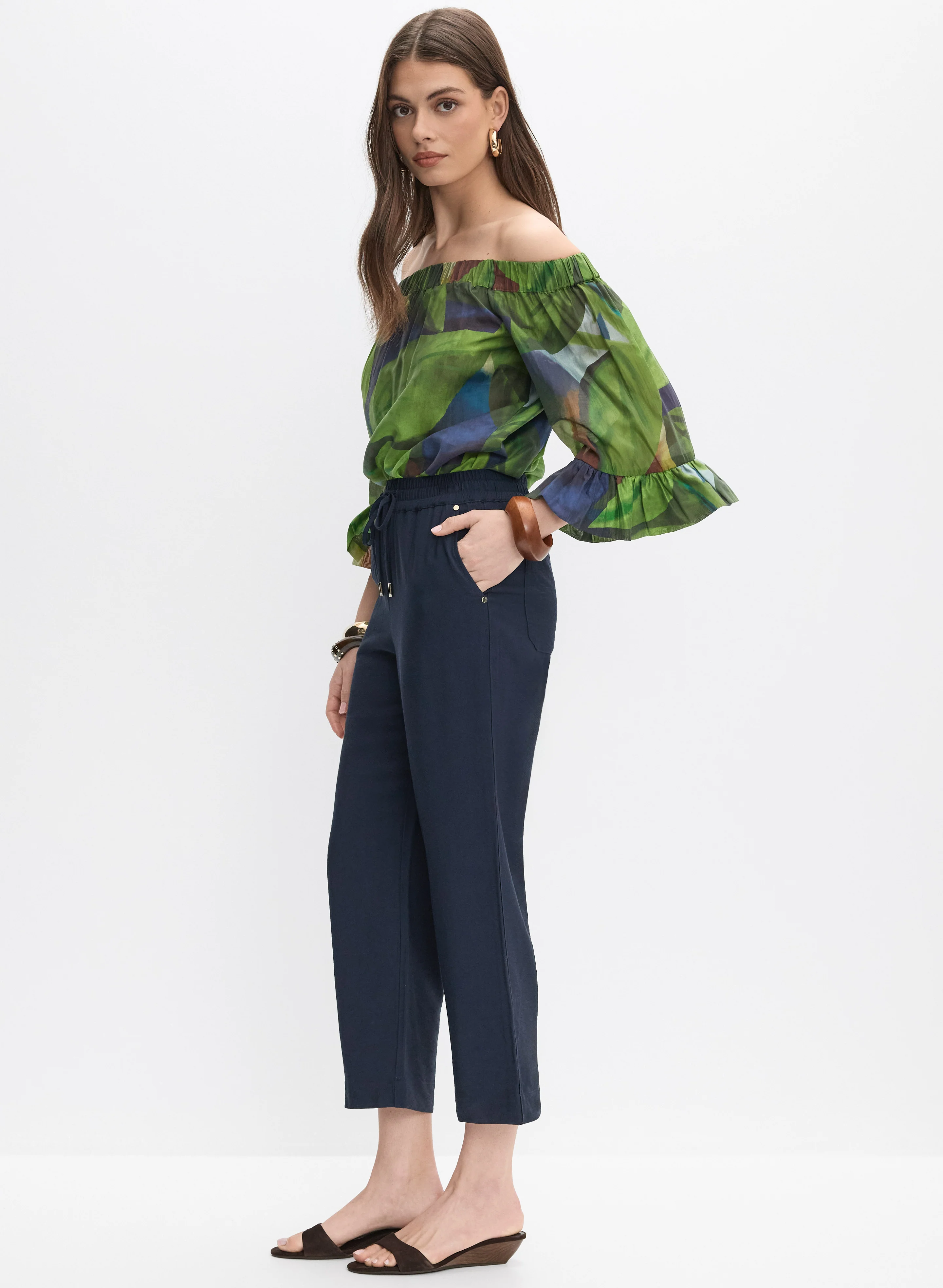 Pull-On Culotte Capris - Image 5