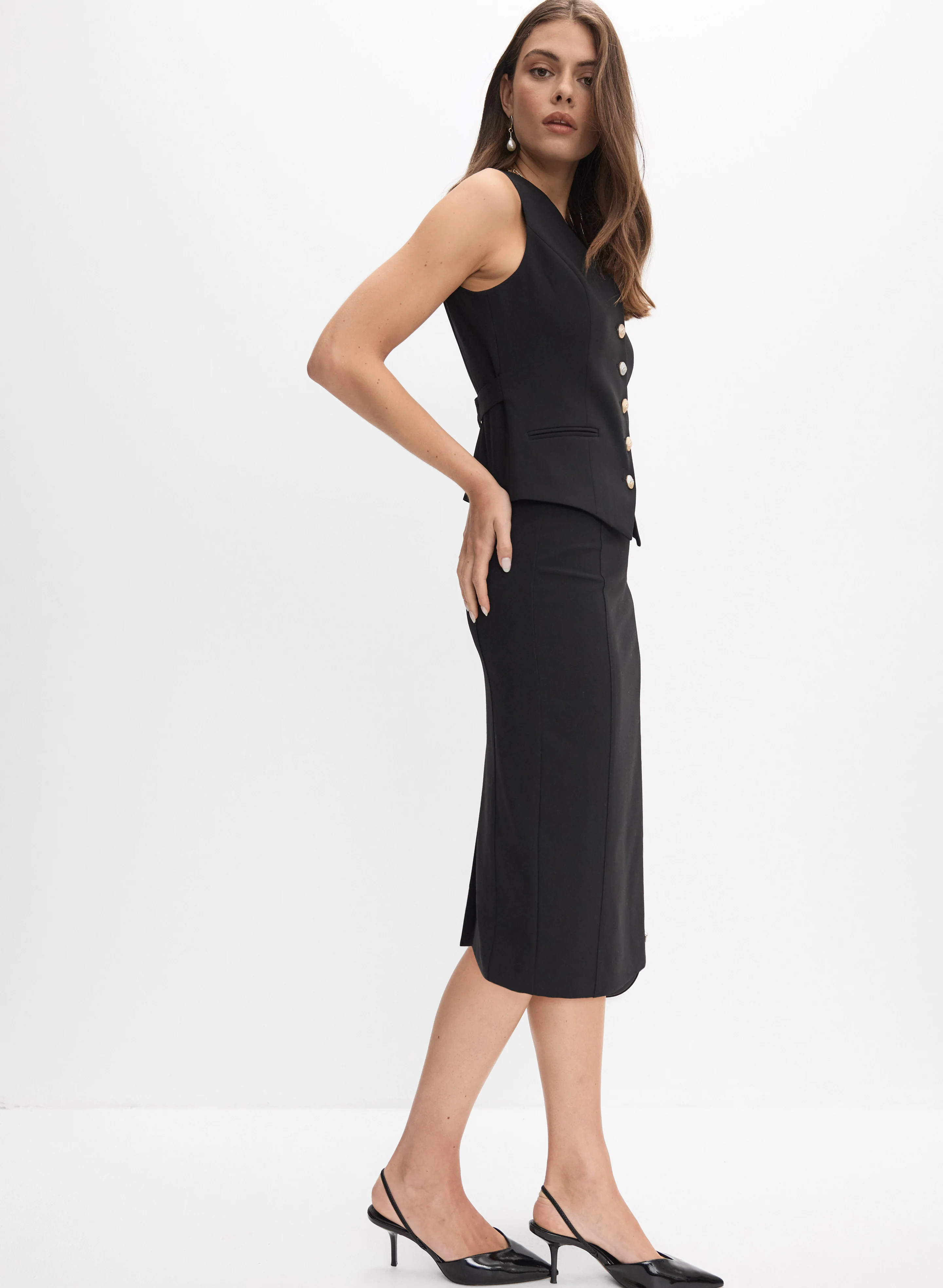 Pull-On Pencil Skirt - Image 5
