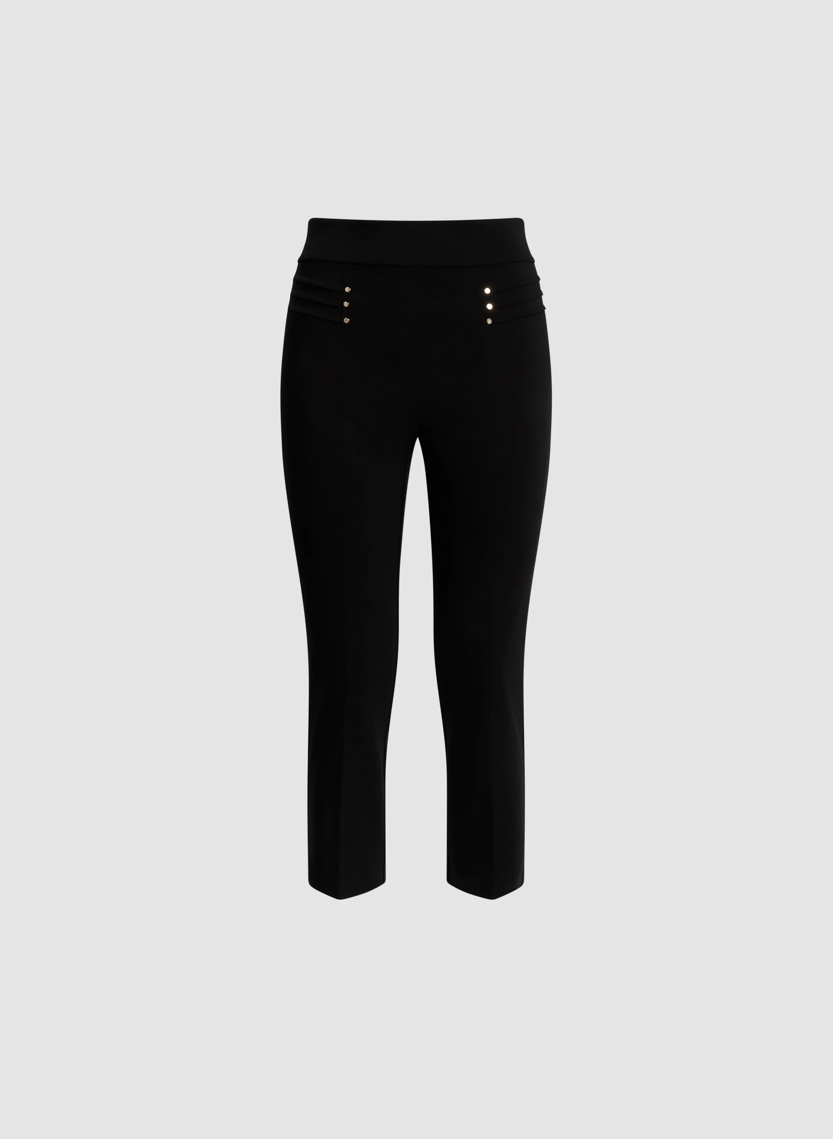 Pull-On Slit Hem Capris - Image 6